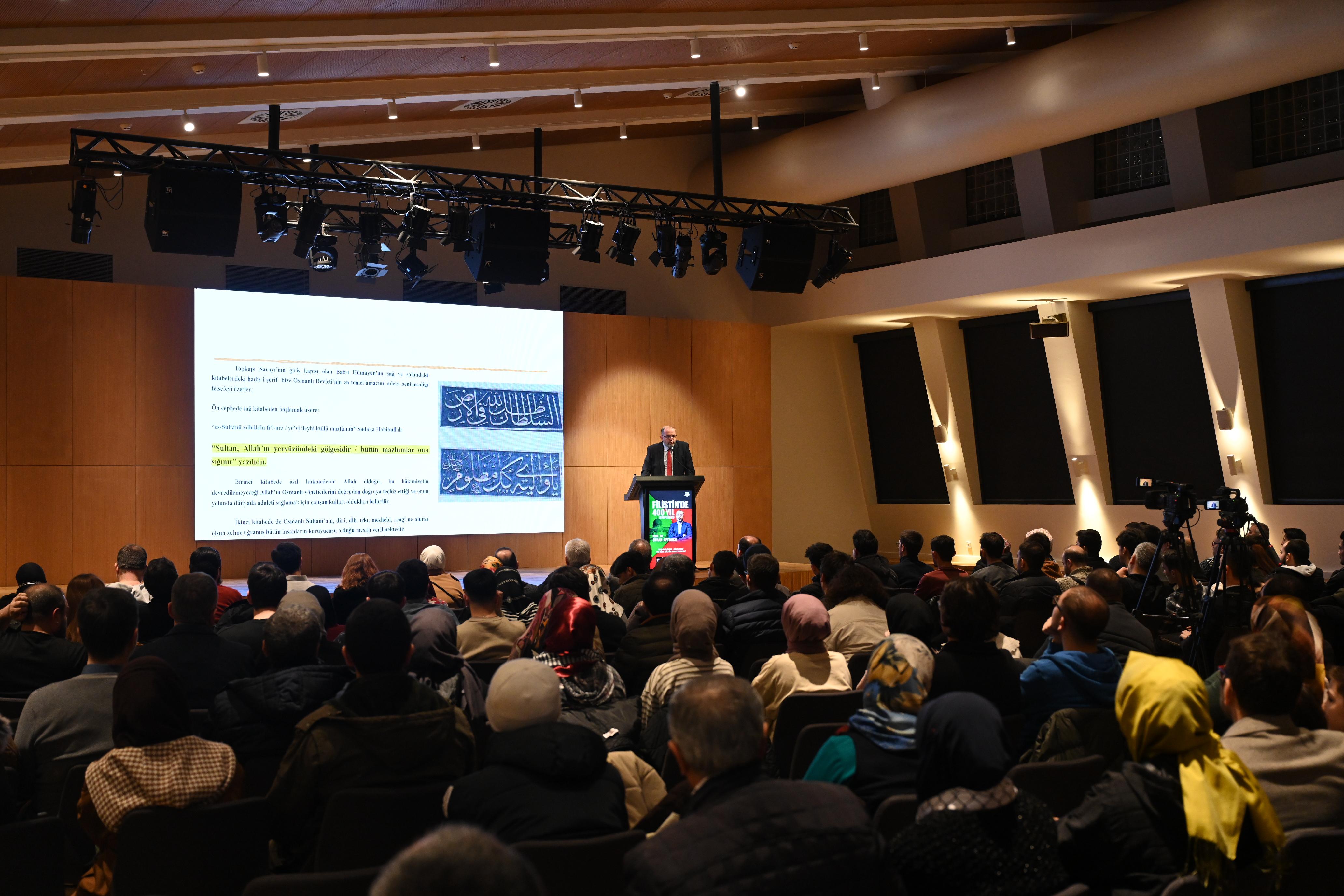 BAŞKAN ALTAY, PROF. DR. AFYONCU’NUN “FİLİSTİN’DE 400 SENE” KONULU KONFERANSINA KATILDI