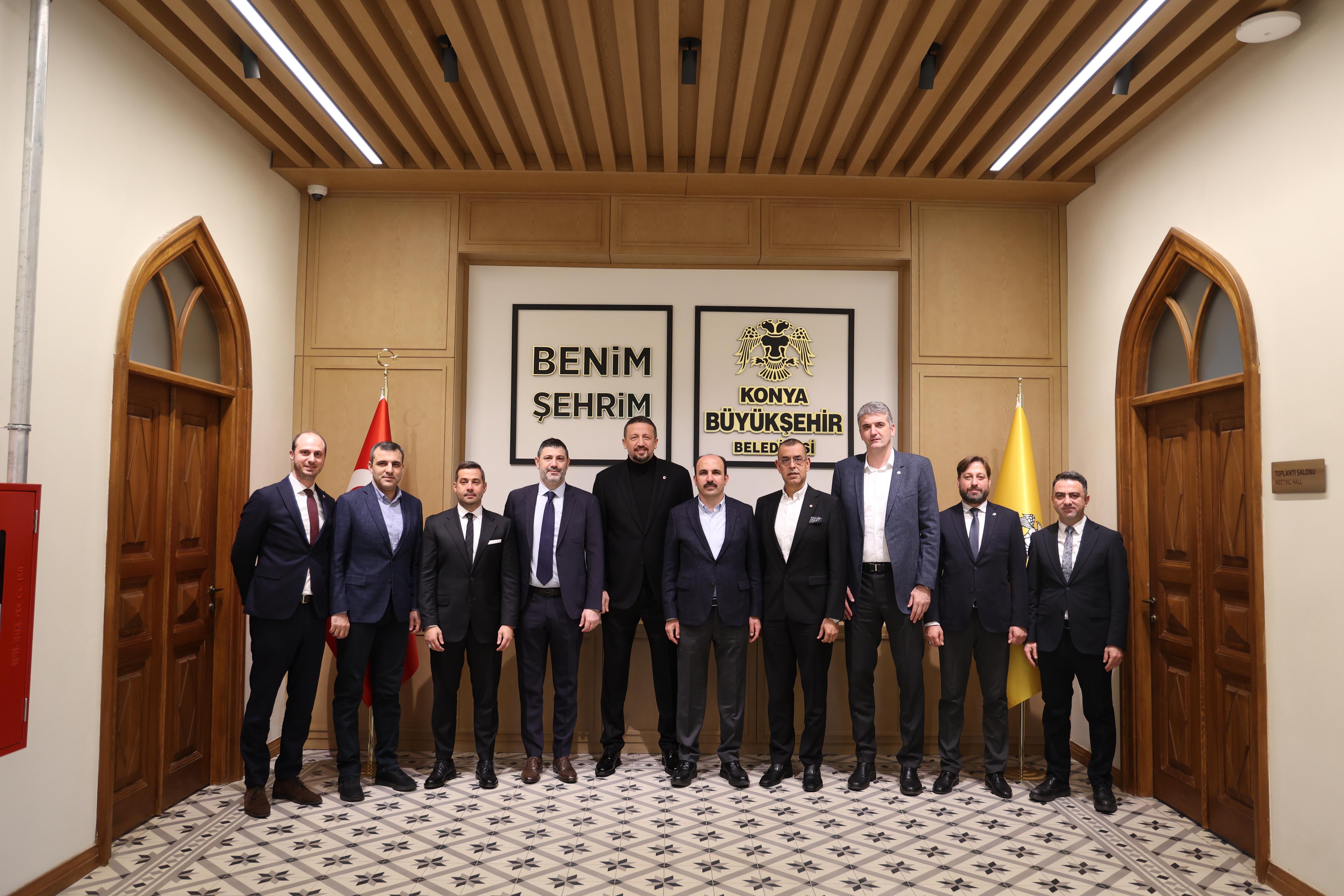 TBF BAŞKANI HİDAYET TÜRKOĞLU BAŞKAN ALTAY’I ZİYARET ETTİ