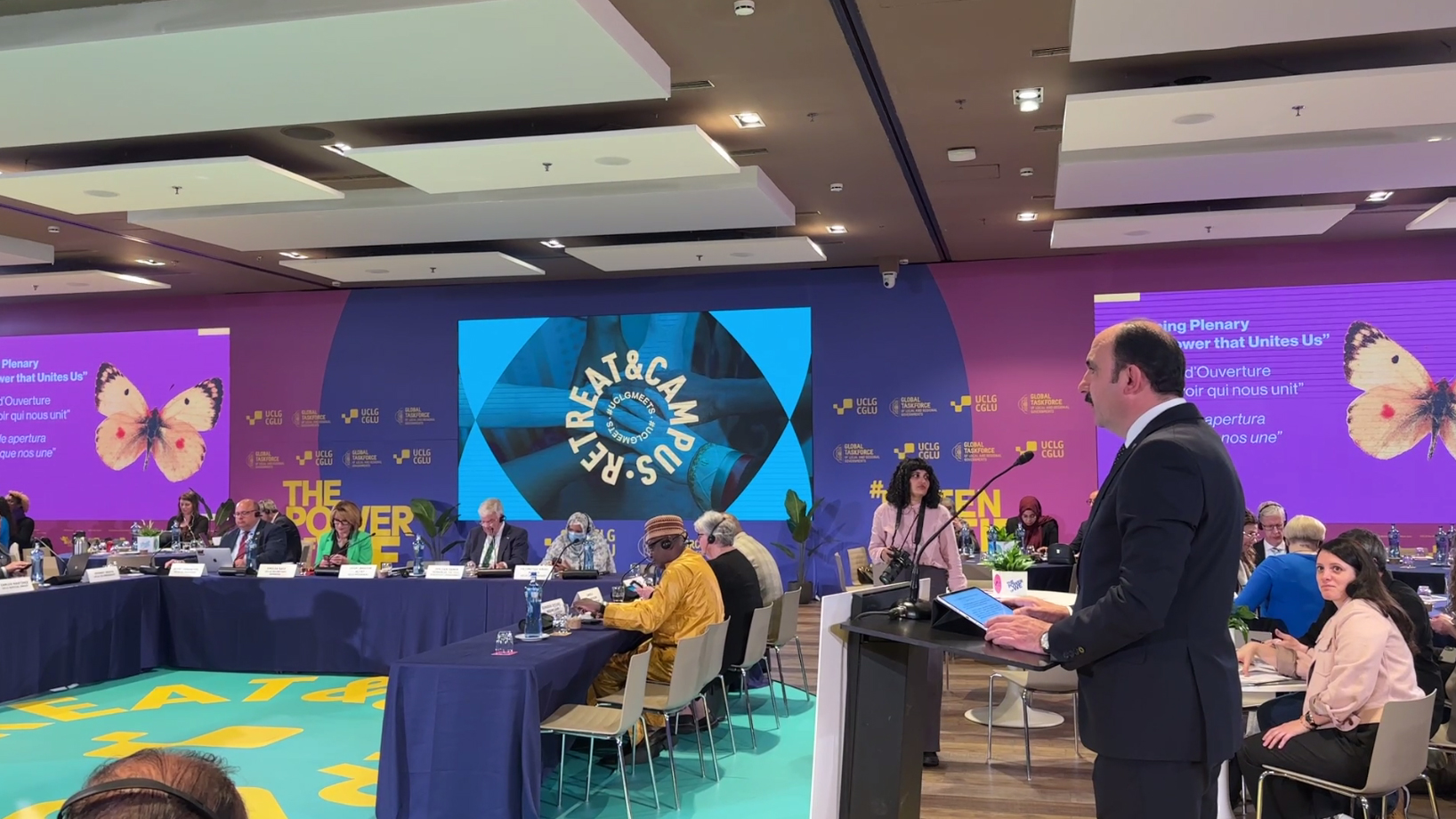 BAŞKAN ALTAY’DAN UCLG TOPLANTISINDA ABD’Lİ DİPLOMATA İSRAİL TEPKİSİ