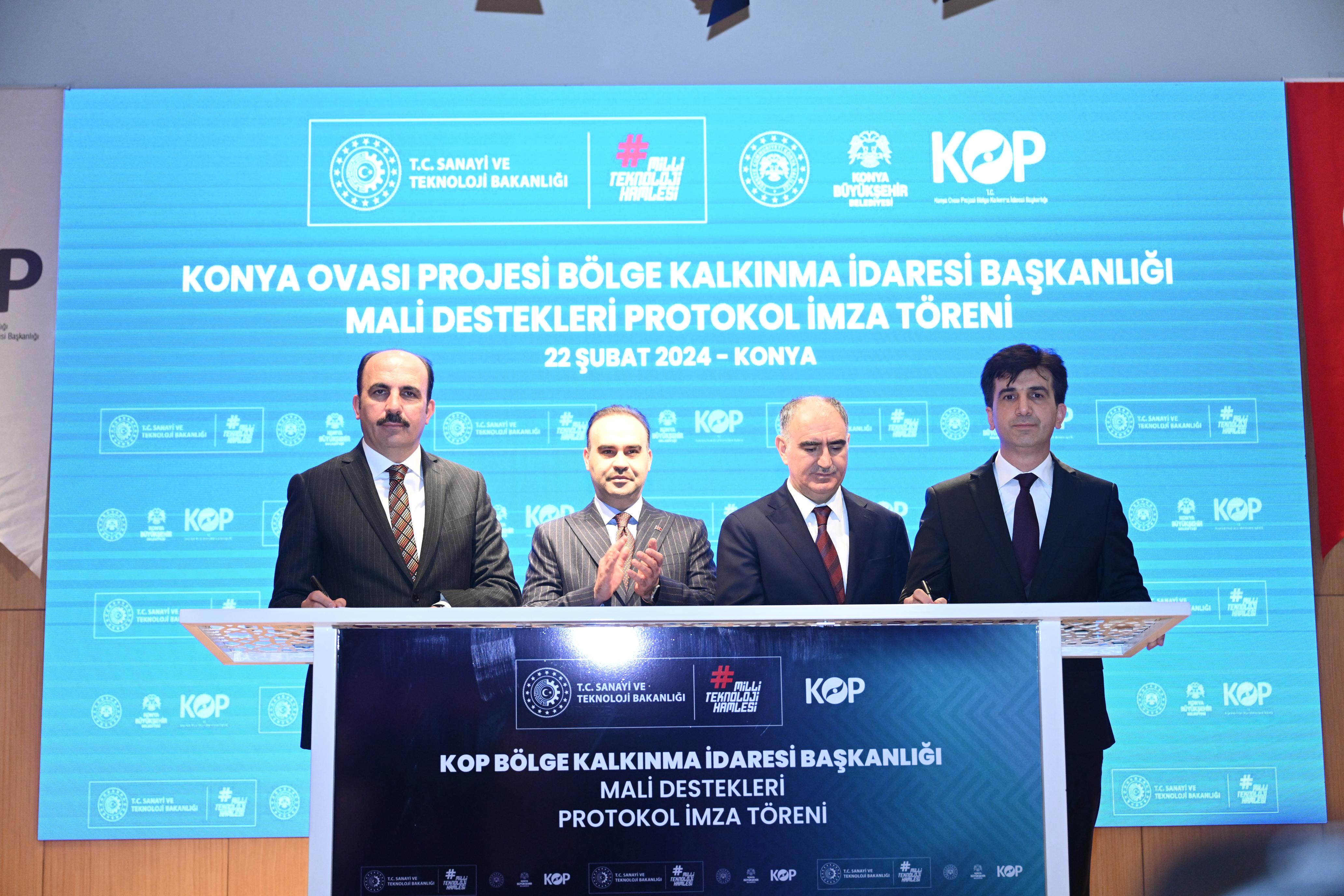 KONYA’DA KOP DESTEĞİYLE HAYATA GEÇECEK 128 MİLYON LİRALIK 22 TARIMSAL PROJENİN İMZALARI ATILDI