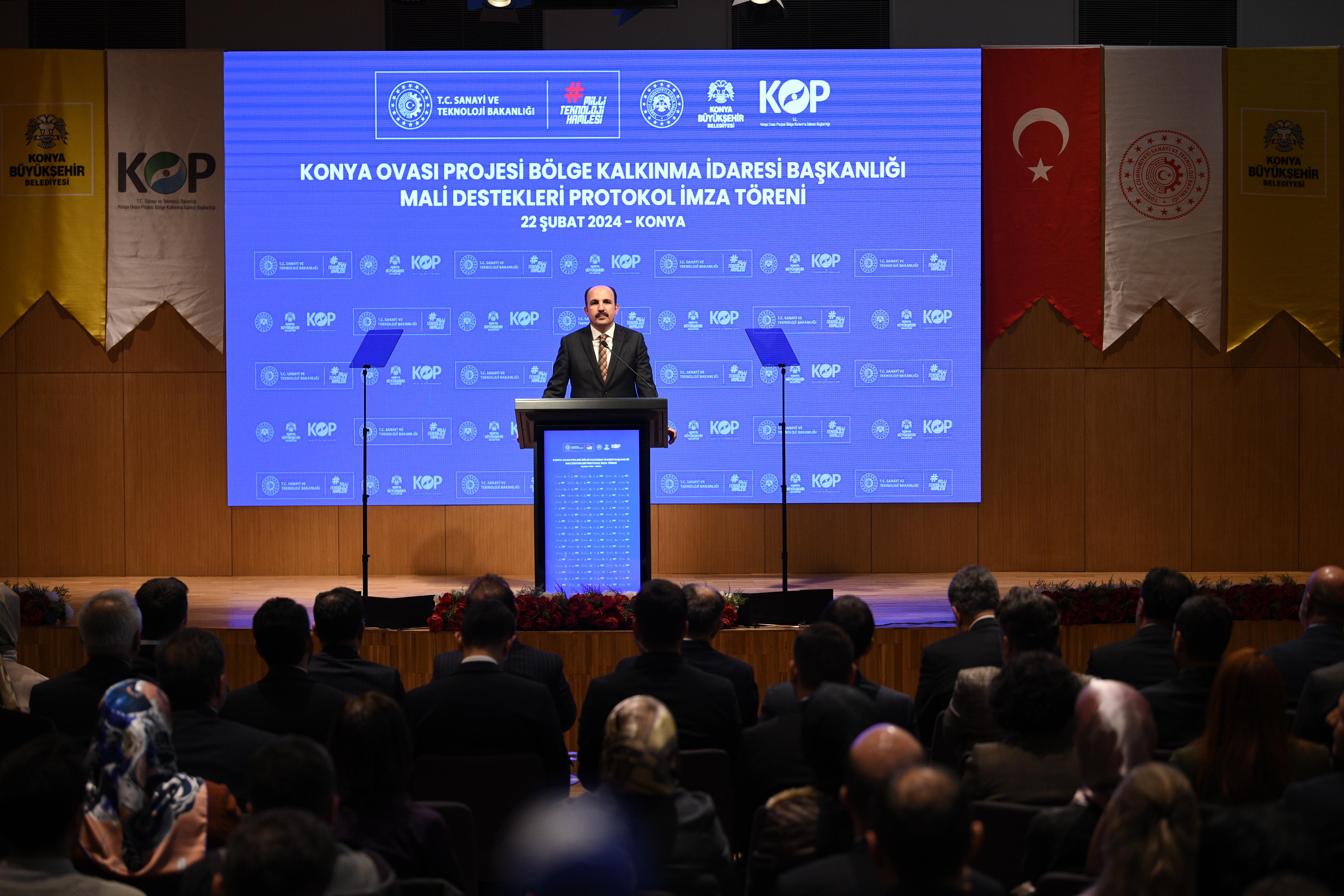 KONYA’DA KOP DESTEĞİYLE HAYATA GEÇECEK 128 MİLYON LİRALIK 22 TARIMSAL PROJENİN İMZALARI ATILDI