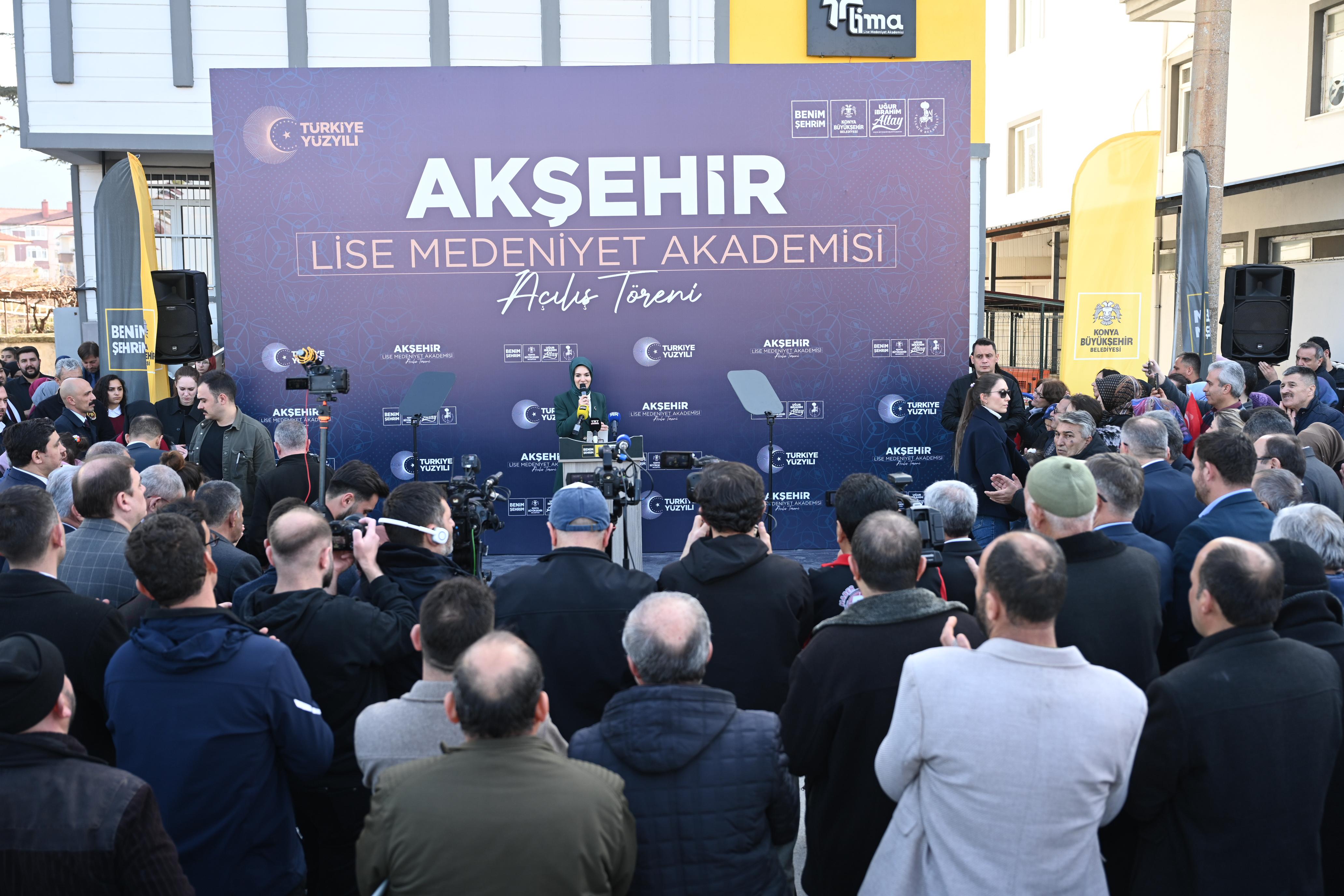 AKŞEHİR LİSE MEDENİYET AKADEMİSİ BAKAN GÖKTAŞ’IN KATILIMIYLA AÇILDI