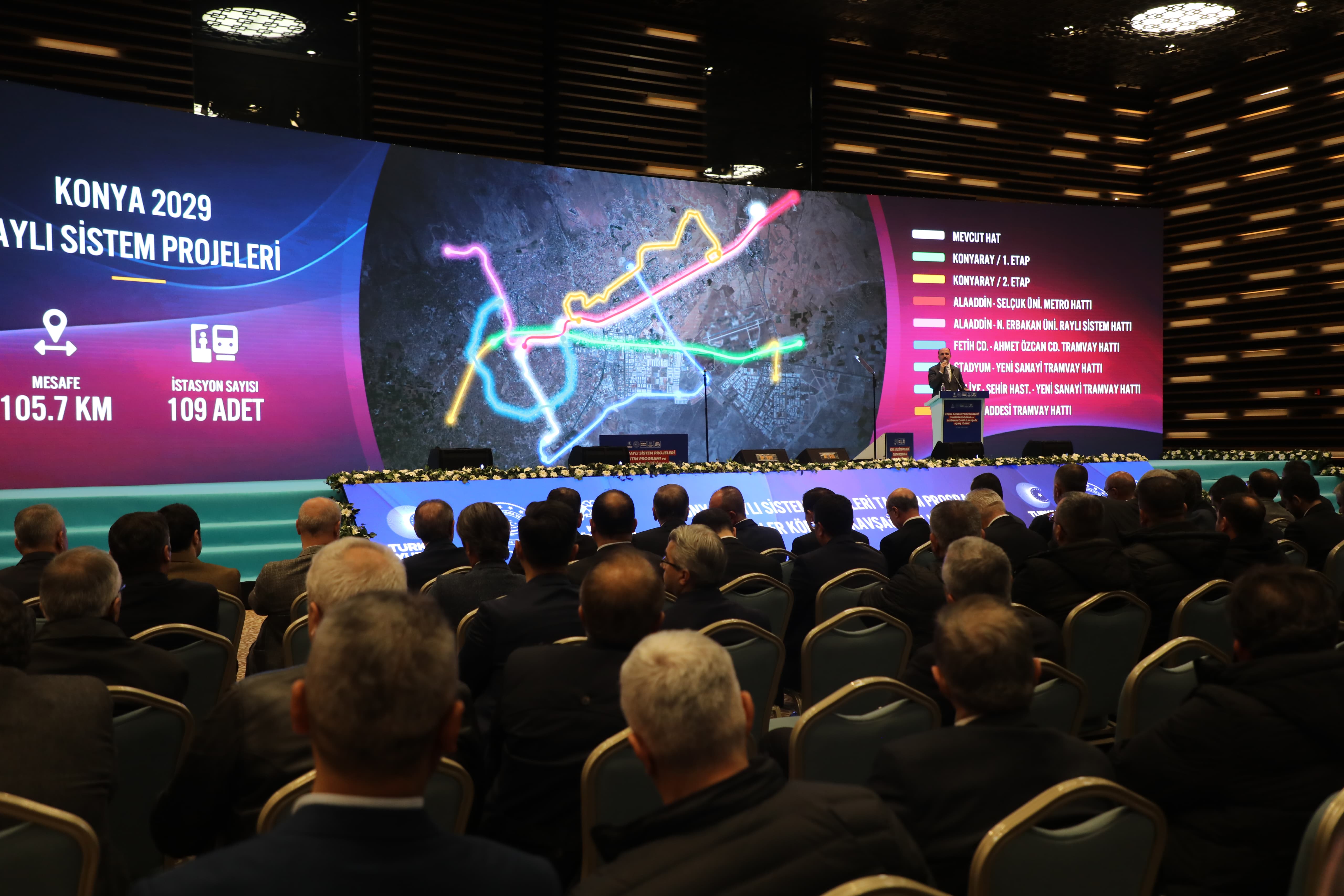 BAKAN URALOĞLU, KONYA'YA KAZANDIRILACAK YENİ RAYLI SİSTEM HATLARININ MÜJDESİNİ VERDİ