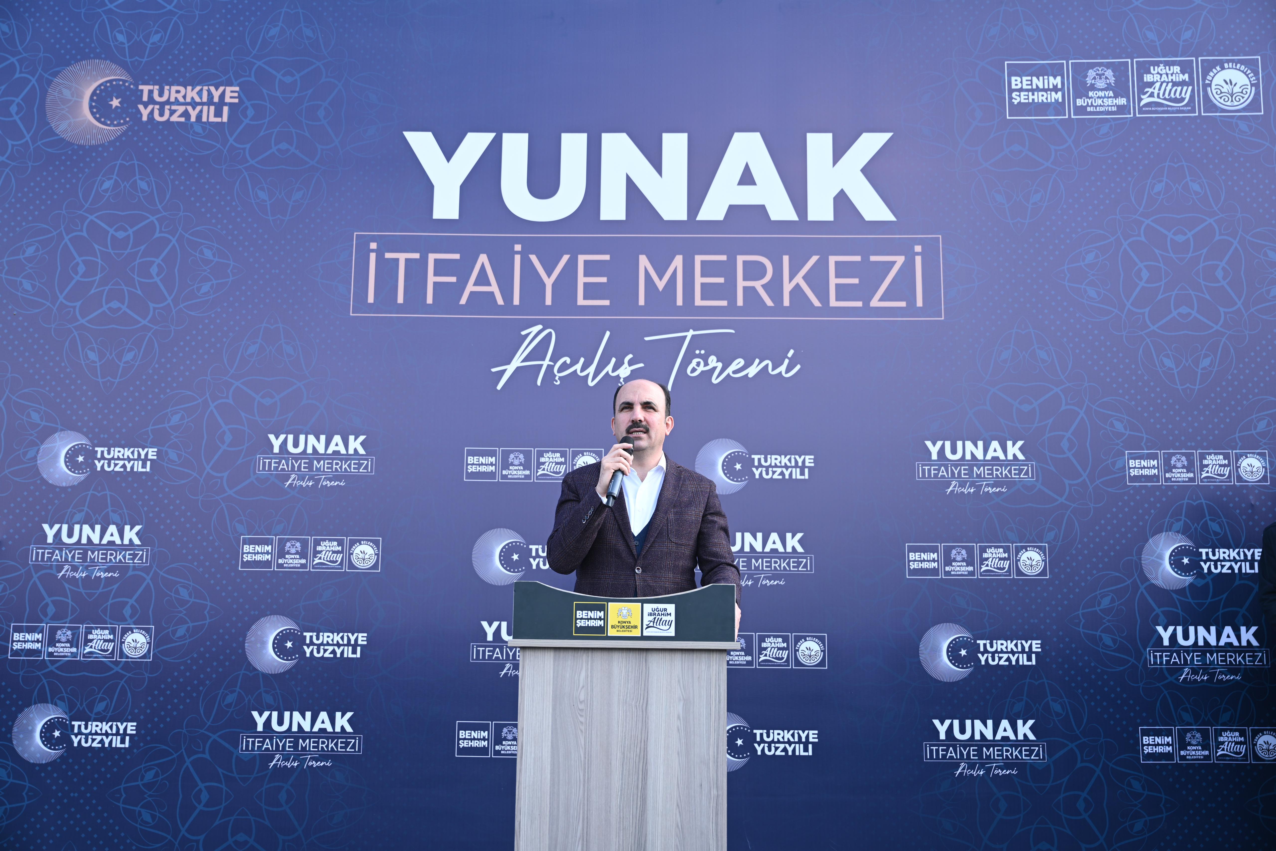 BAŞKAN ALTAY YUNAK VE TUZLUKÇU’DA VATANDAŞLARLA BULUŞTU; YUNAK İTFAİYE MERKEZİ’Nİ AÇTI