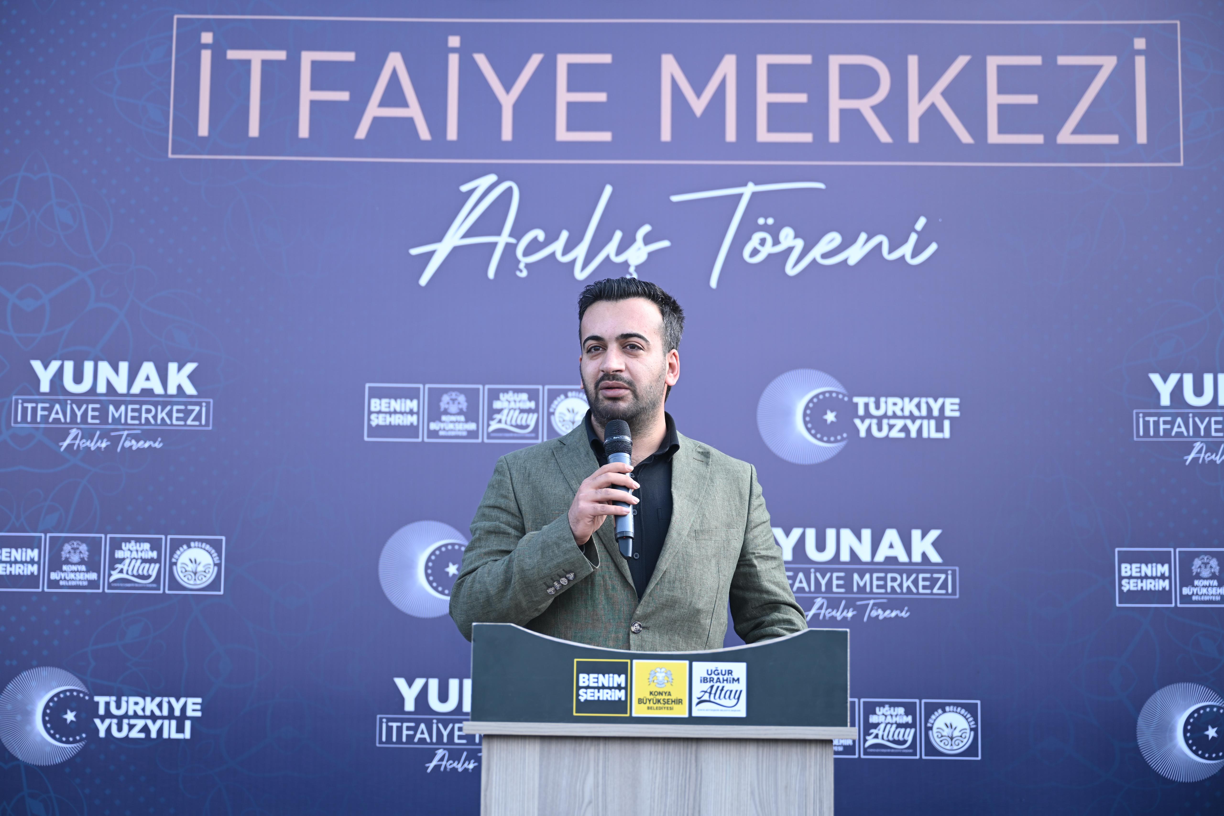 BAŞKAN ALTAY YUNAK VE TUZLUKÇU’DA VATANDAŞLARLA BULUŞTU; YUNAK İTFAİYE MERKEZİ’Nİ AÇTI
