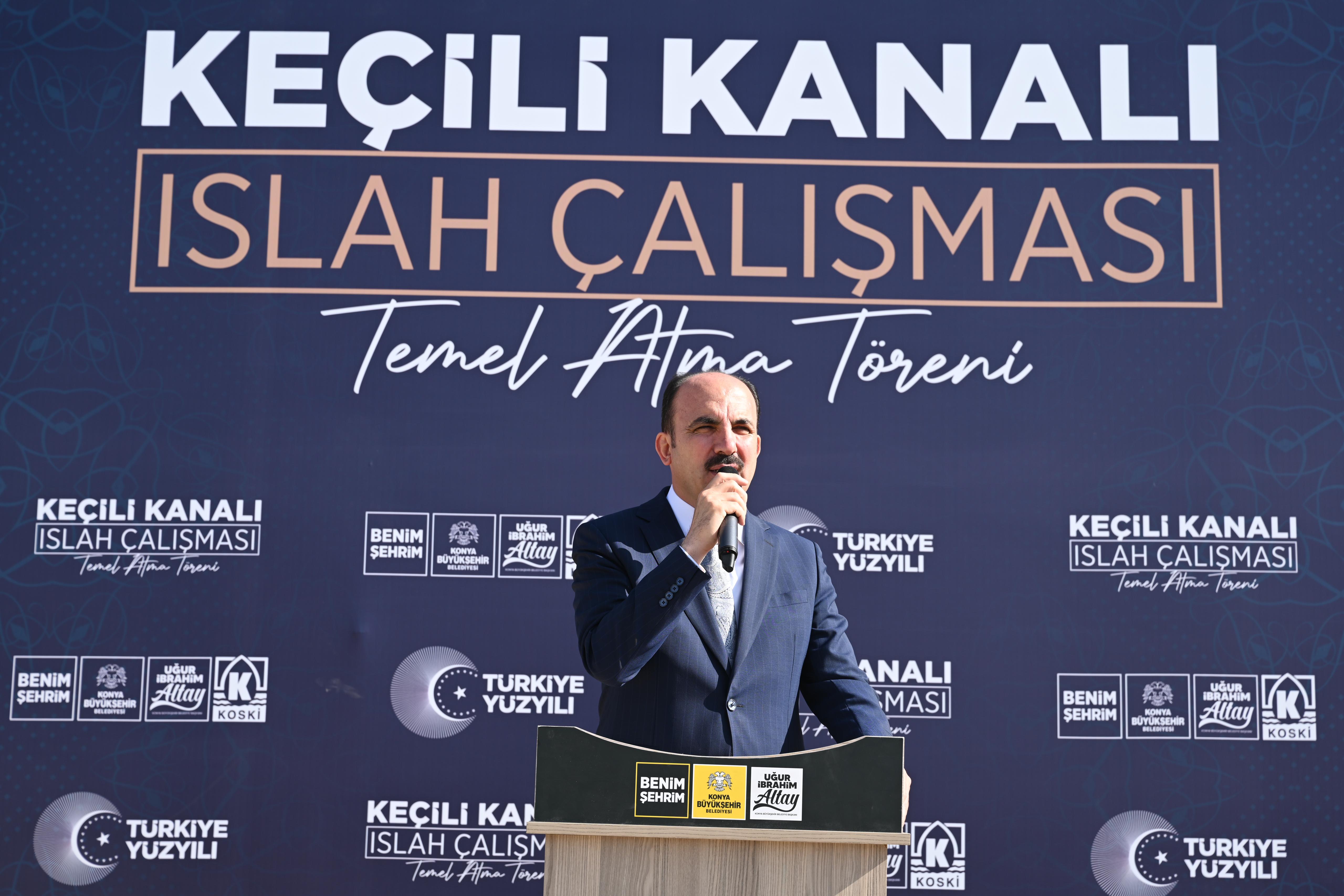 BAŞKAN ALTAY 240 MİLYON LİRA MALİYETLE HAYATA GEÇECEK KEÇİLİ KANALI ISLAH ÇALIŞMASI’NIN TEMELİNİ ATTI