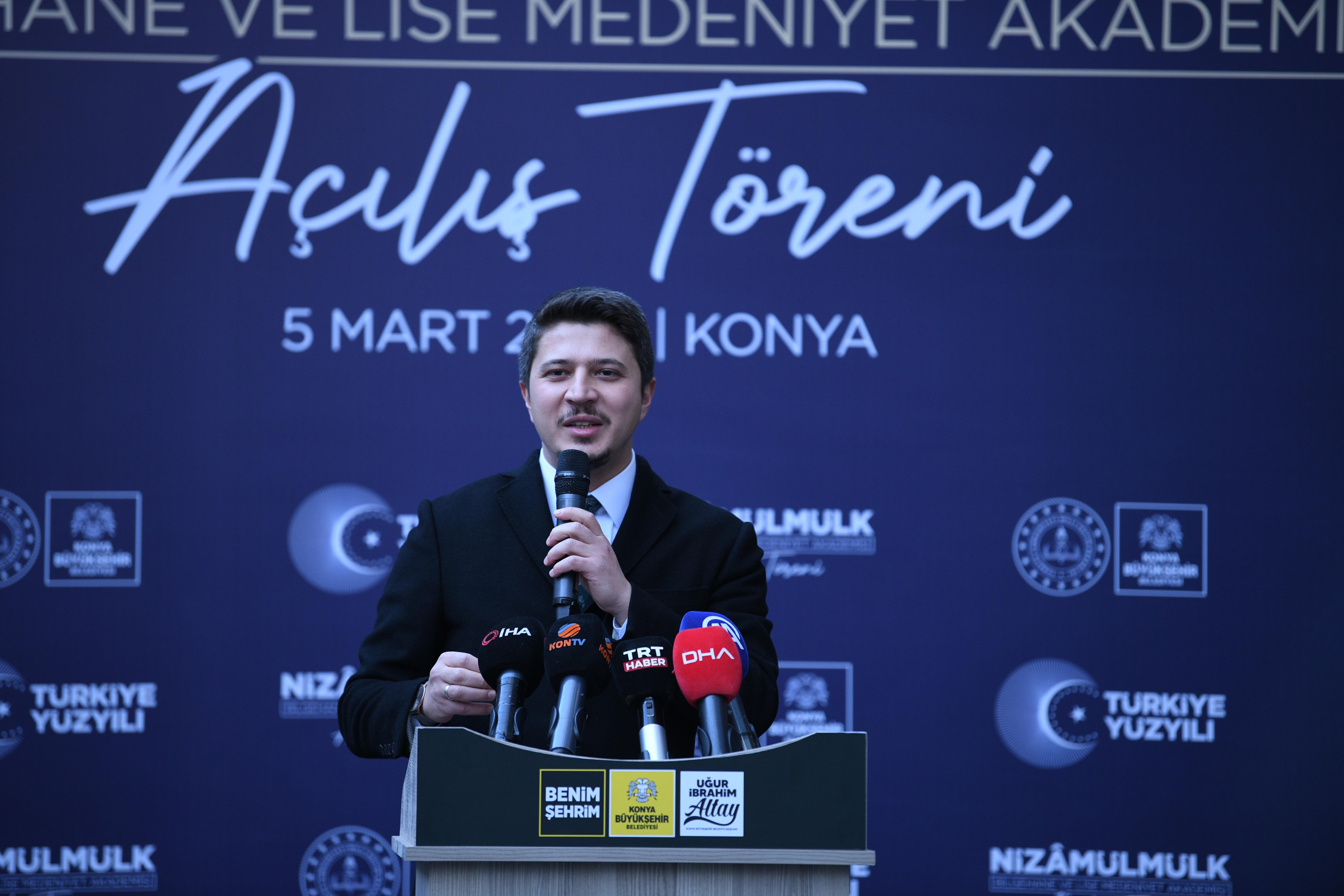 MİLLİ EĞİTİM BAKANI TEKİN, KONYA BÜYÜKŞEHİR’İN NİZAMÜLMÜLK BİLGEHANESİ VE LİSE MEDENİYET AKADEMİSİ’Nİ AÇTI