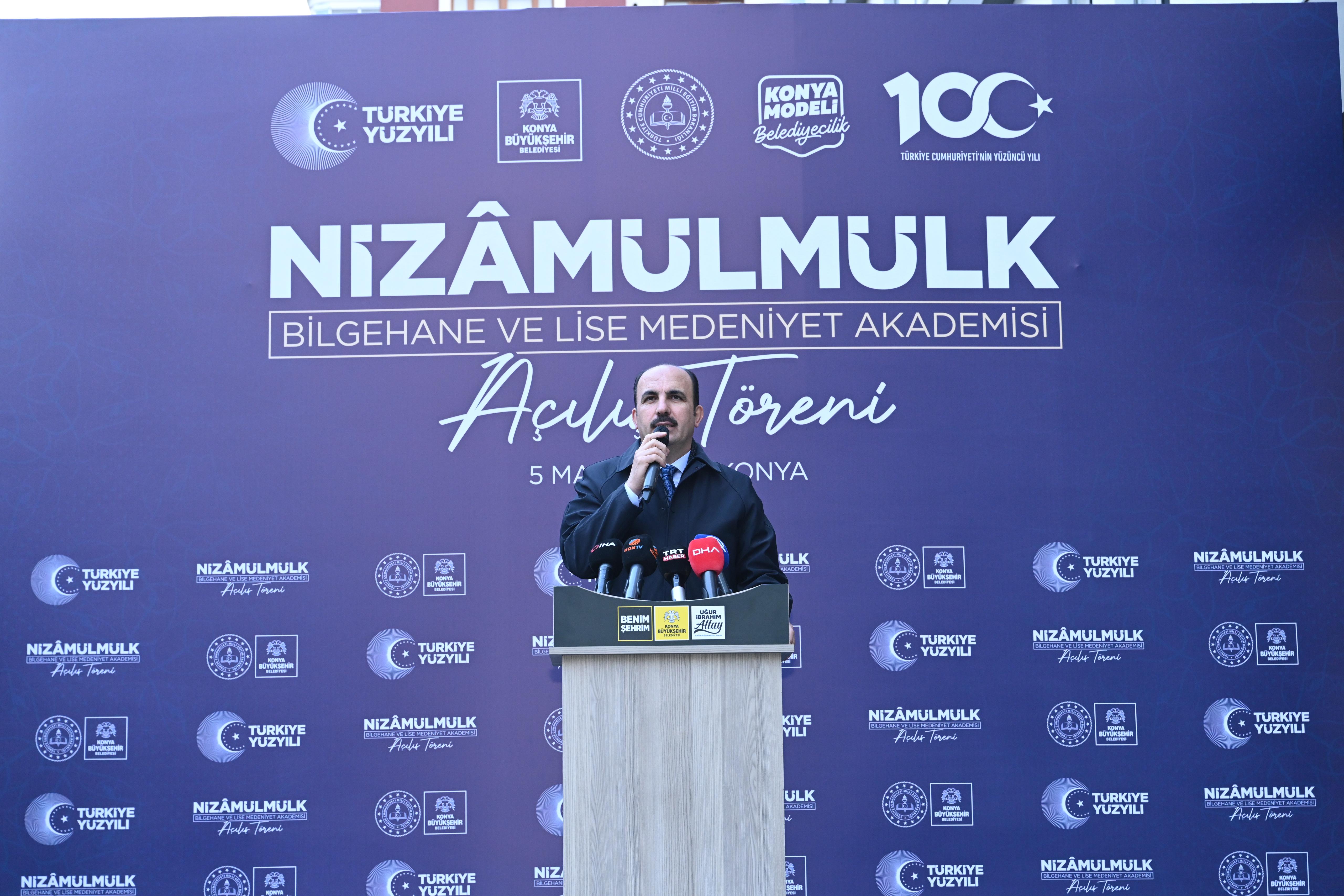 MİLLİ EĞİTİM BAKANI TEKİN, KONYA BÜYÜKŞEHİR’İN NİZAMÜLMÜLK BİLGEHANESİ VE LİSE MEDENİYET AKADEMİSİ’Nİ AÇTI