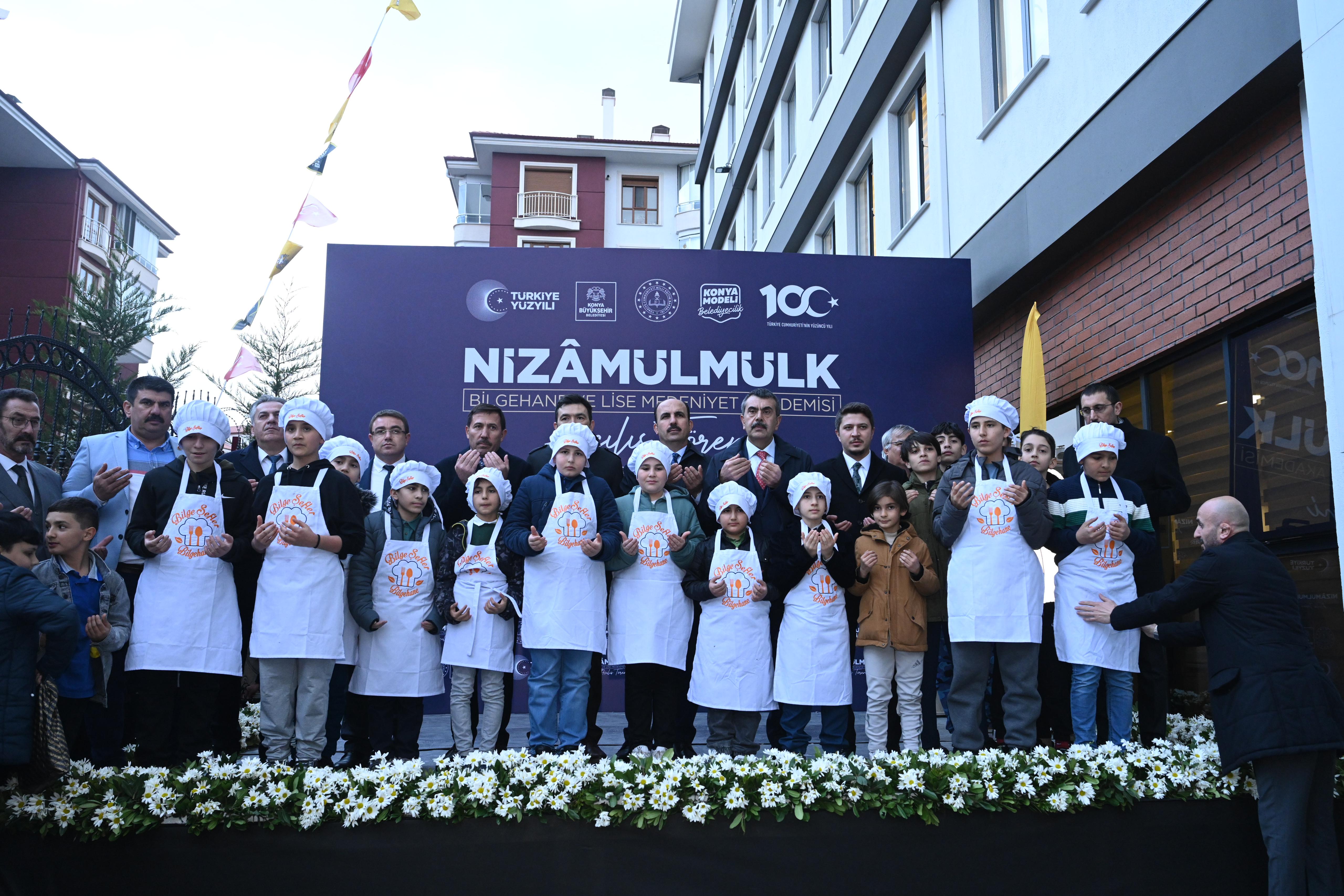 MİLLİ EĞİTİM BAKANI TEKİN, KONYA BÜYÜKŞEHİR’İN NİZAMÜLMÜLK BİLGEHANESİ VE LİSE MEDENİYET AKADEMİSİ’Nİ AÇTI