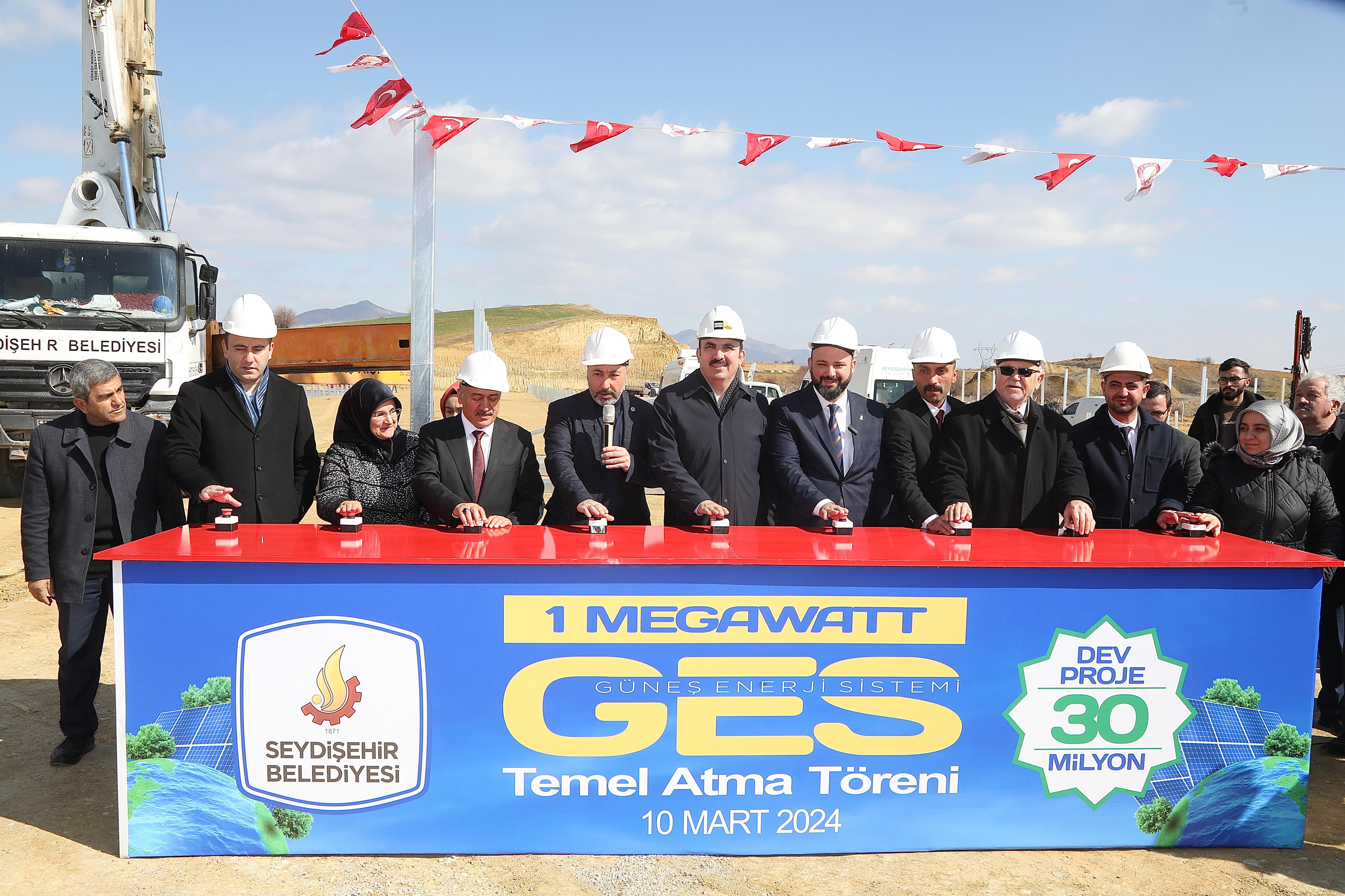 BAŞKAN ALTAY SEYDİŞEHİR GES’İN TEMEL ATMA PROGRAMINA KATILDI