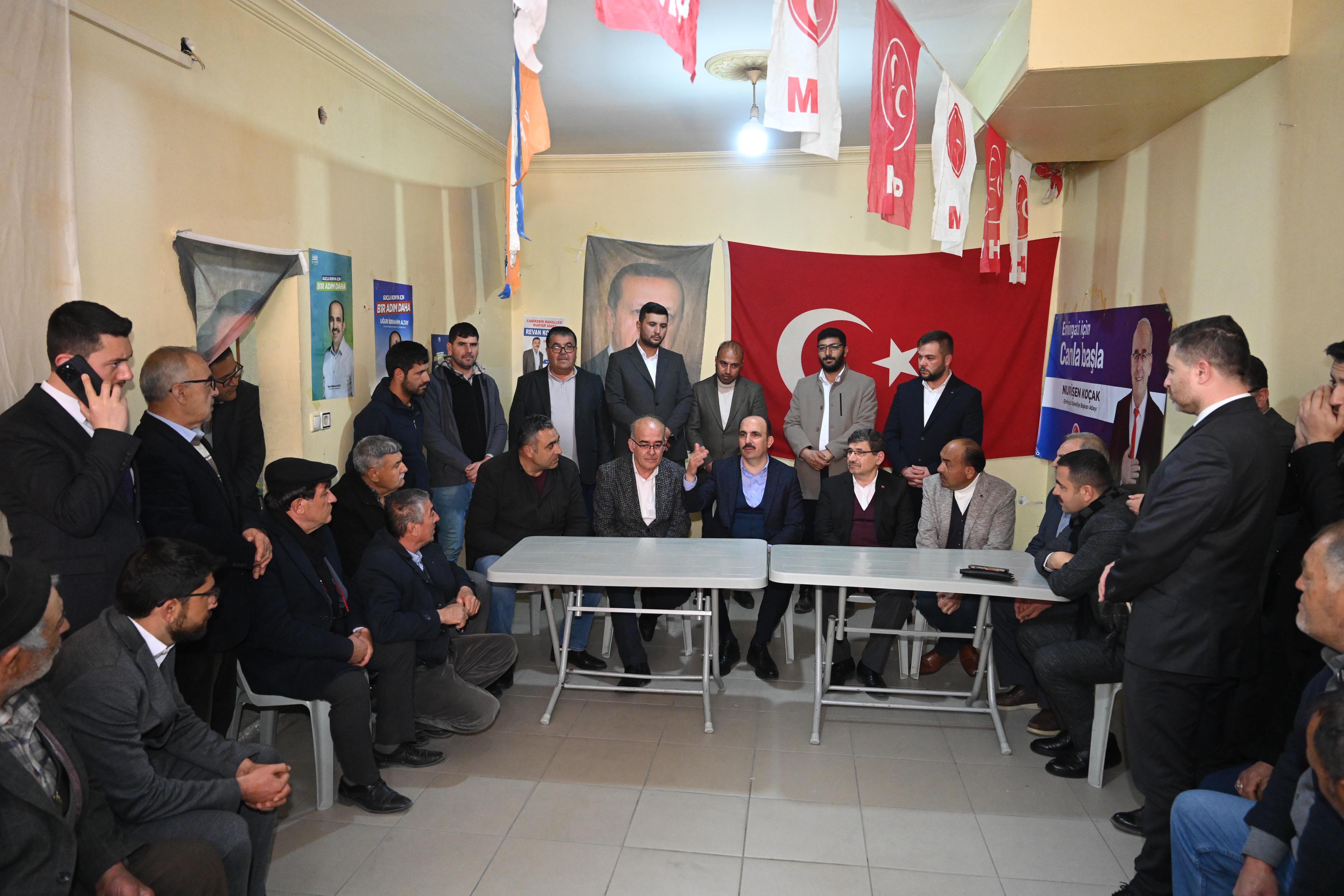 BAŞKAN ALTAY EREĞLİ’DE BİLGEHANE TEMELİ ATTI, EMİRGAZİ VE KARAPINAR’DA VATANDAŞLARLA BULUŞTU