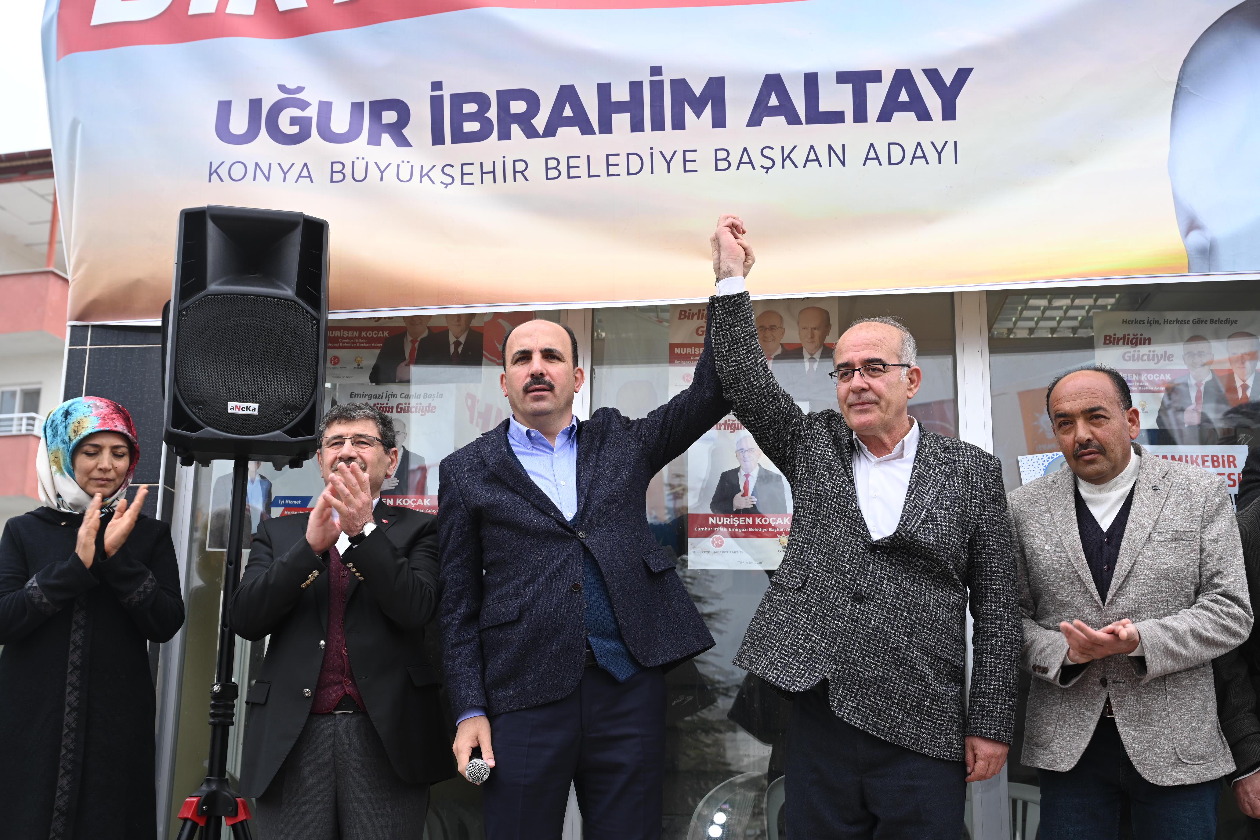 BAŞKAN ALTAY EREĞLİ’DE BİLGEHANE TEMELİ ATTI, EMİRGAZİ VE KARAPINAR’DA VATANDAŞLARLA BULUŞTU