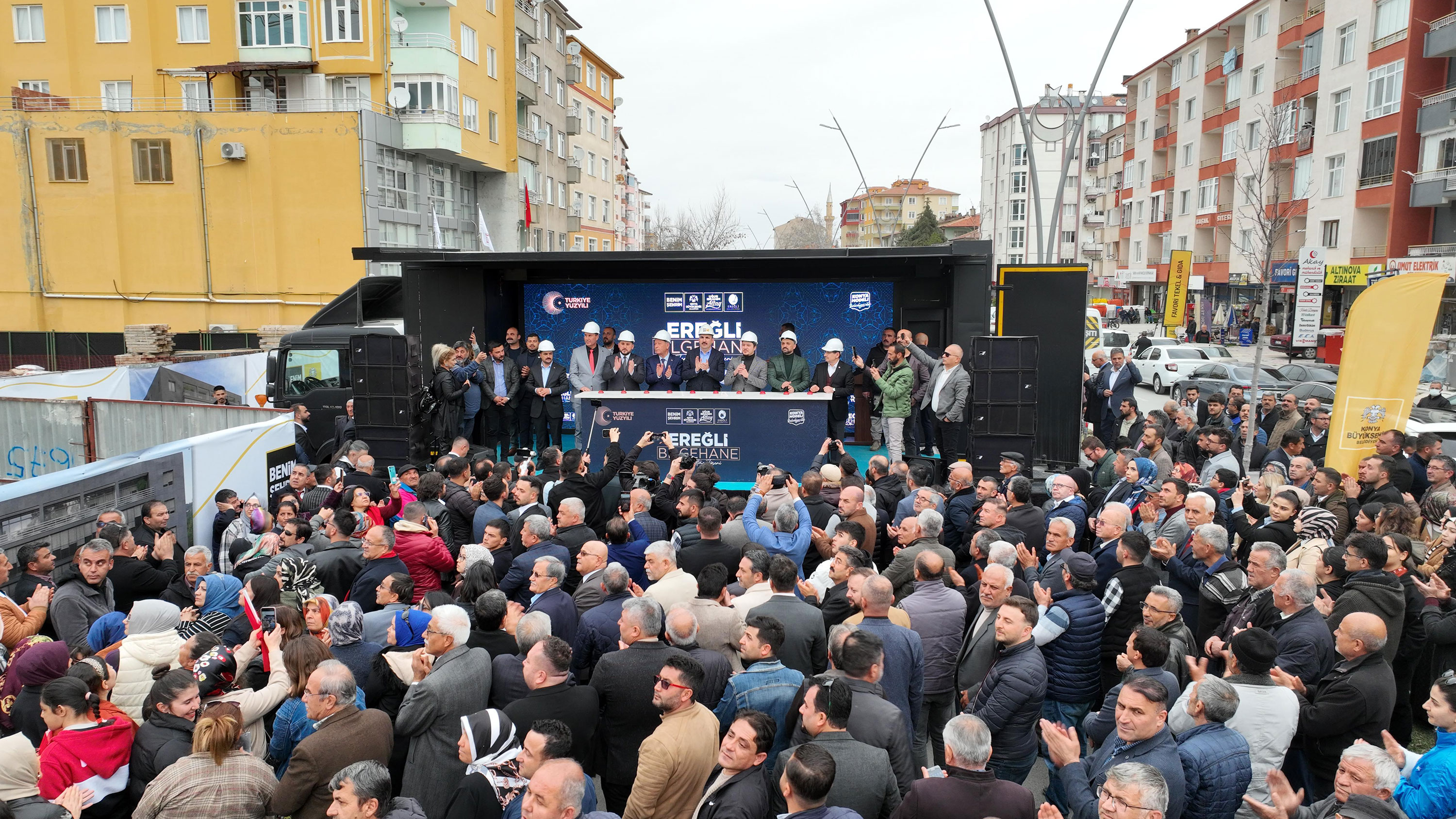 BAŞKAN ALTAY EREĞLİ’DE BİLGEHANE TEMELİ ATTI, EMİRGAZİ VE KARAPINAR’DA VATANDAŞLARLA BULUŞTU