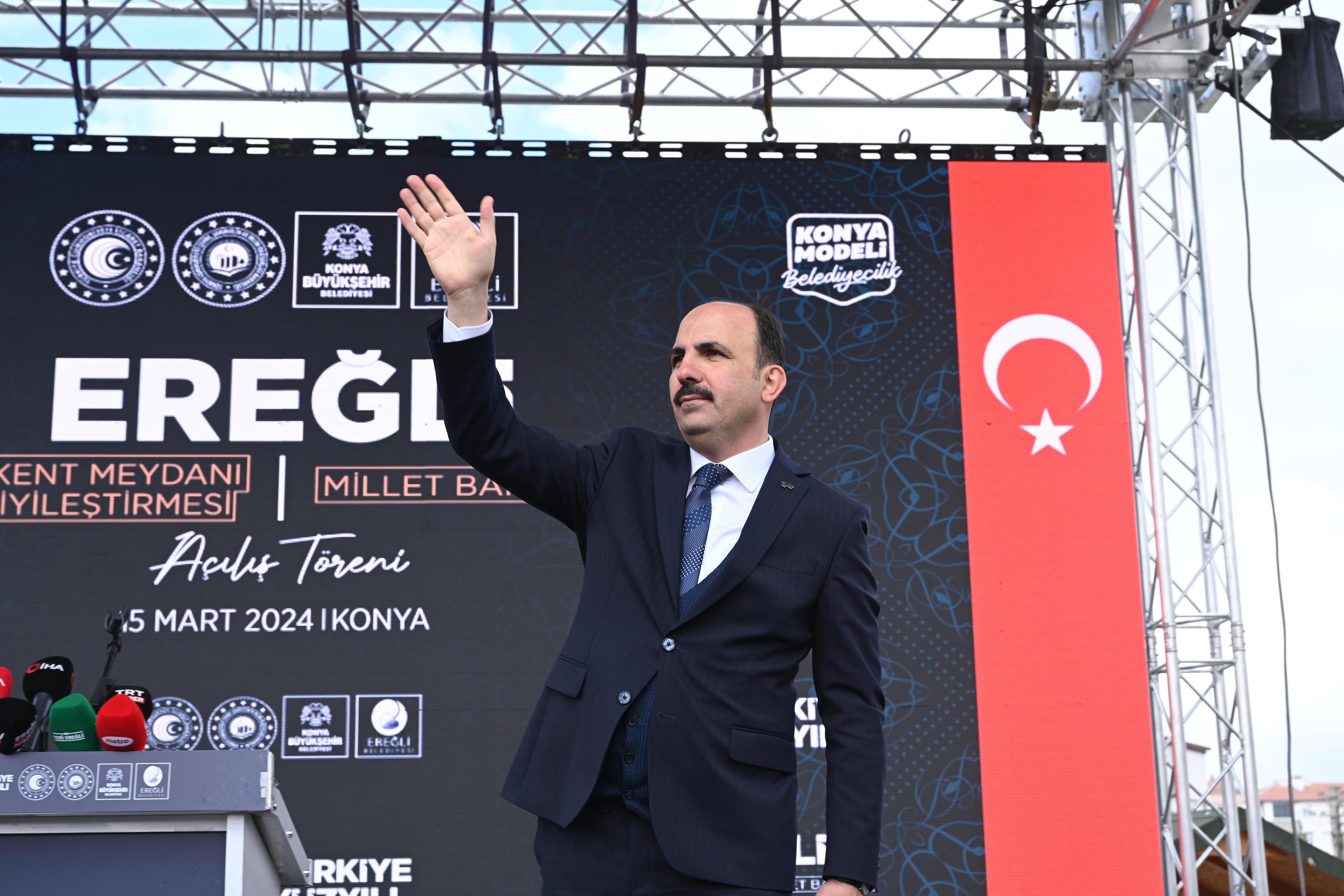 TİCARET BAKANI BOLAT: “TÜRKİYE’DE BELEDİYECİLİK KONUSUNDA MODEL ŞEHİR KONYA’DIR”