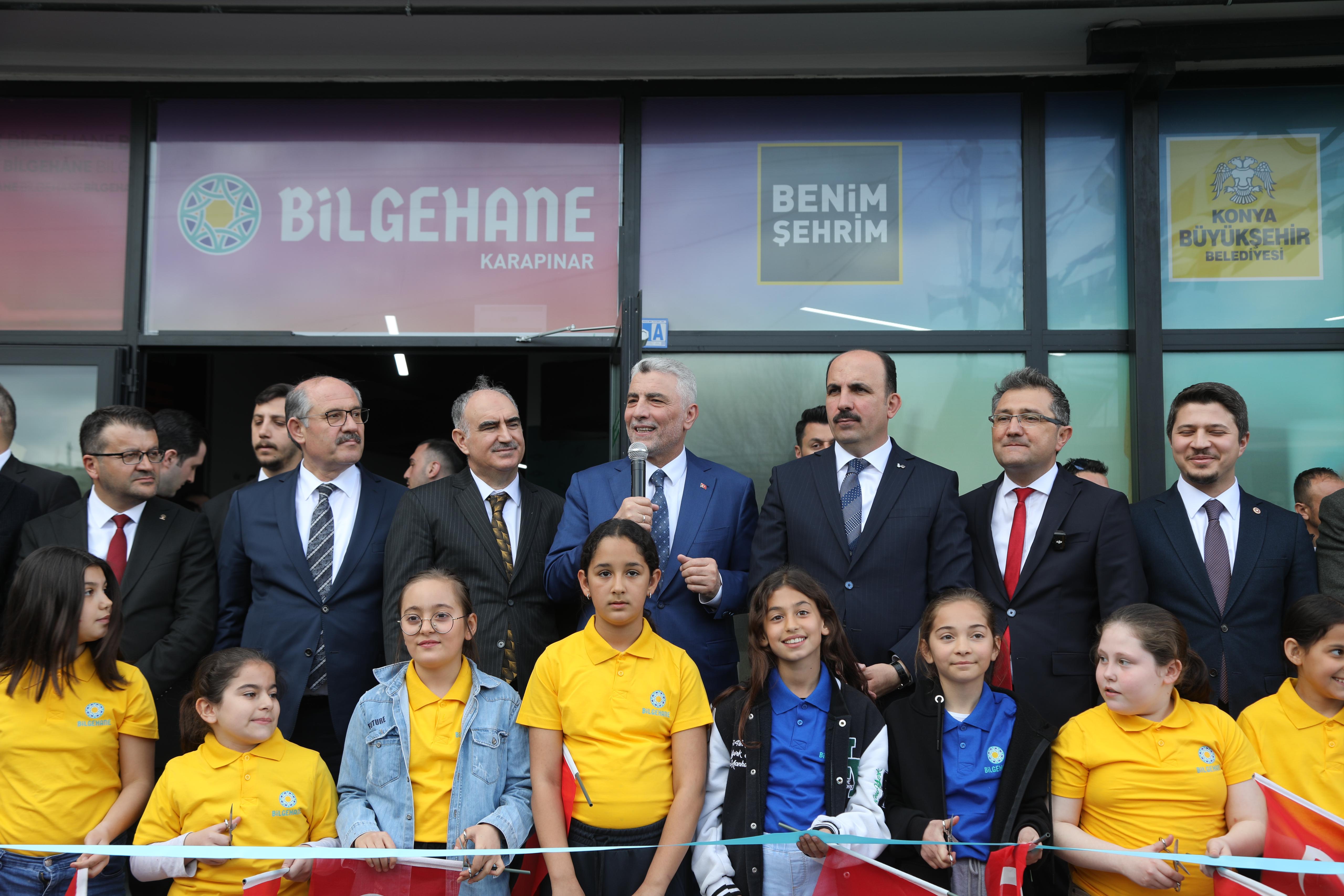 TİCARET BAKANI BOLAT KONYA BÜYÜKŞEHİR’İN KARAPINAR’A KAZANDIRDIĞI BİLGEHANE VE LİSE MEDENİYET AKADEMİSİ’NİN AÇILIŞINI YAPTI