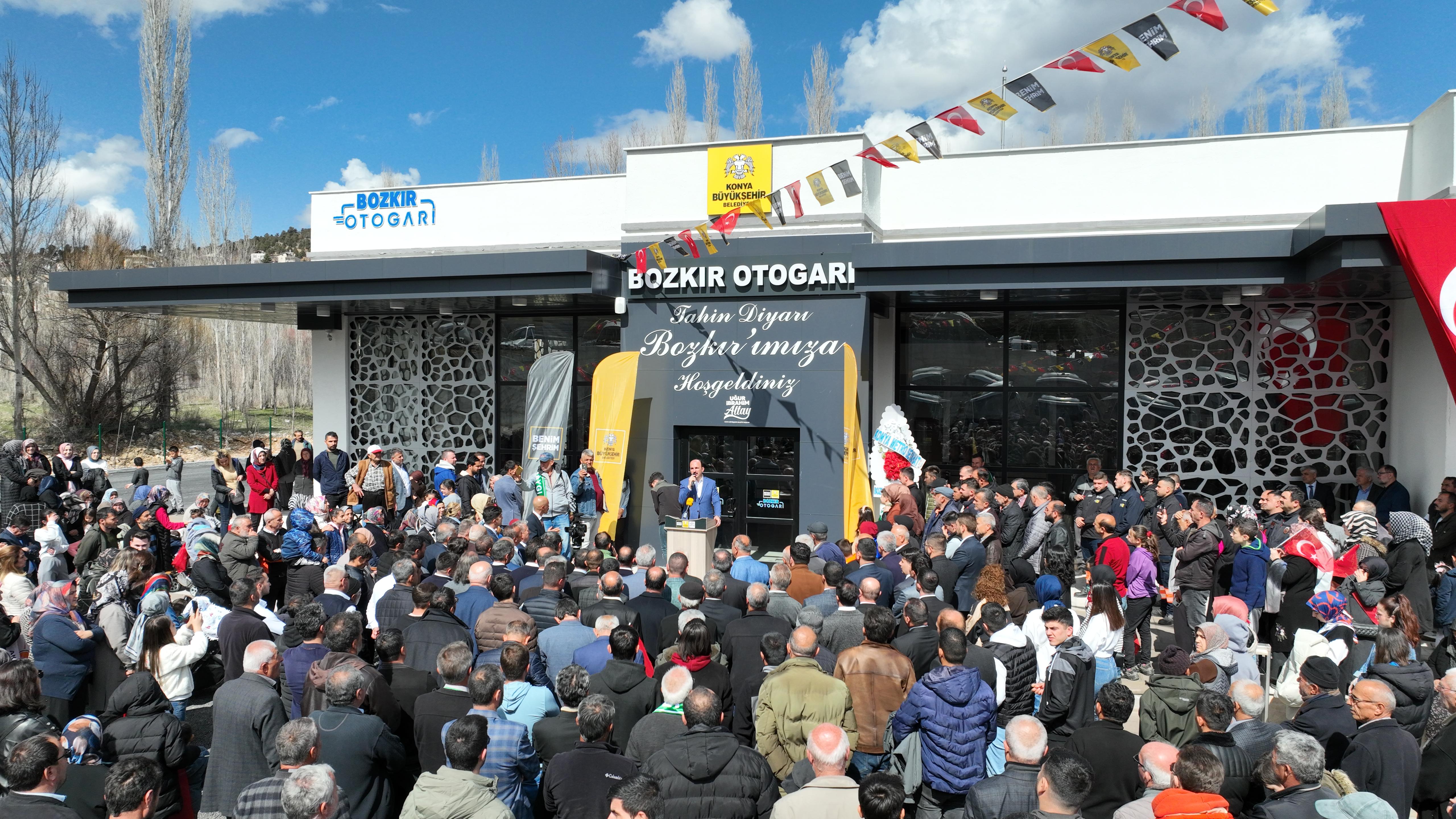BAŞKAN ALTAY BOZKIR OTOGARI VE İTFAİYE MERKEZİ’Nİ AÇTI