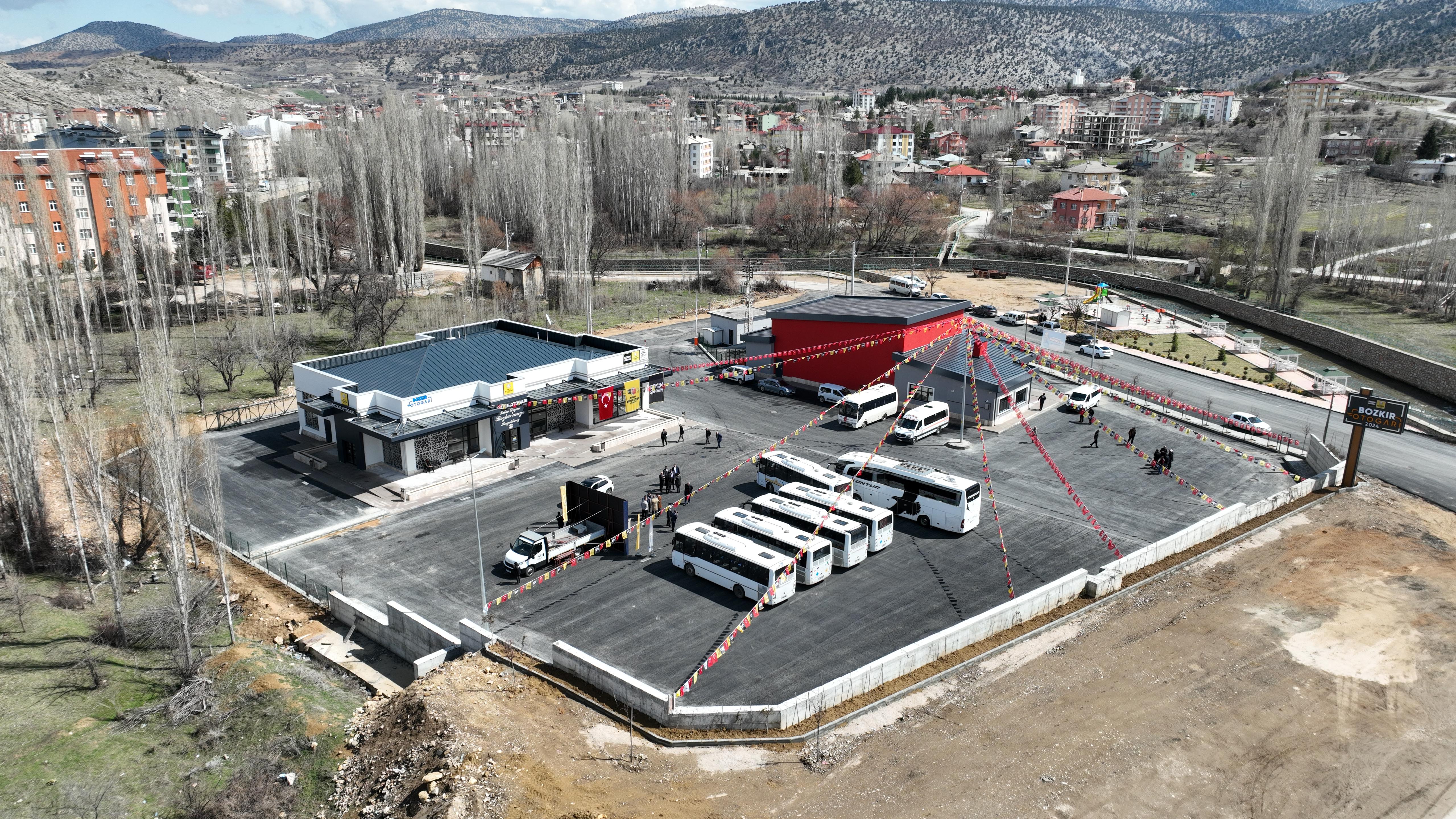 BAŞKAN ALTAY BOZKIR OTOGARI VE İTFAİYE MERKEZİ’Nİ AÇTI