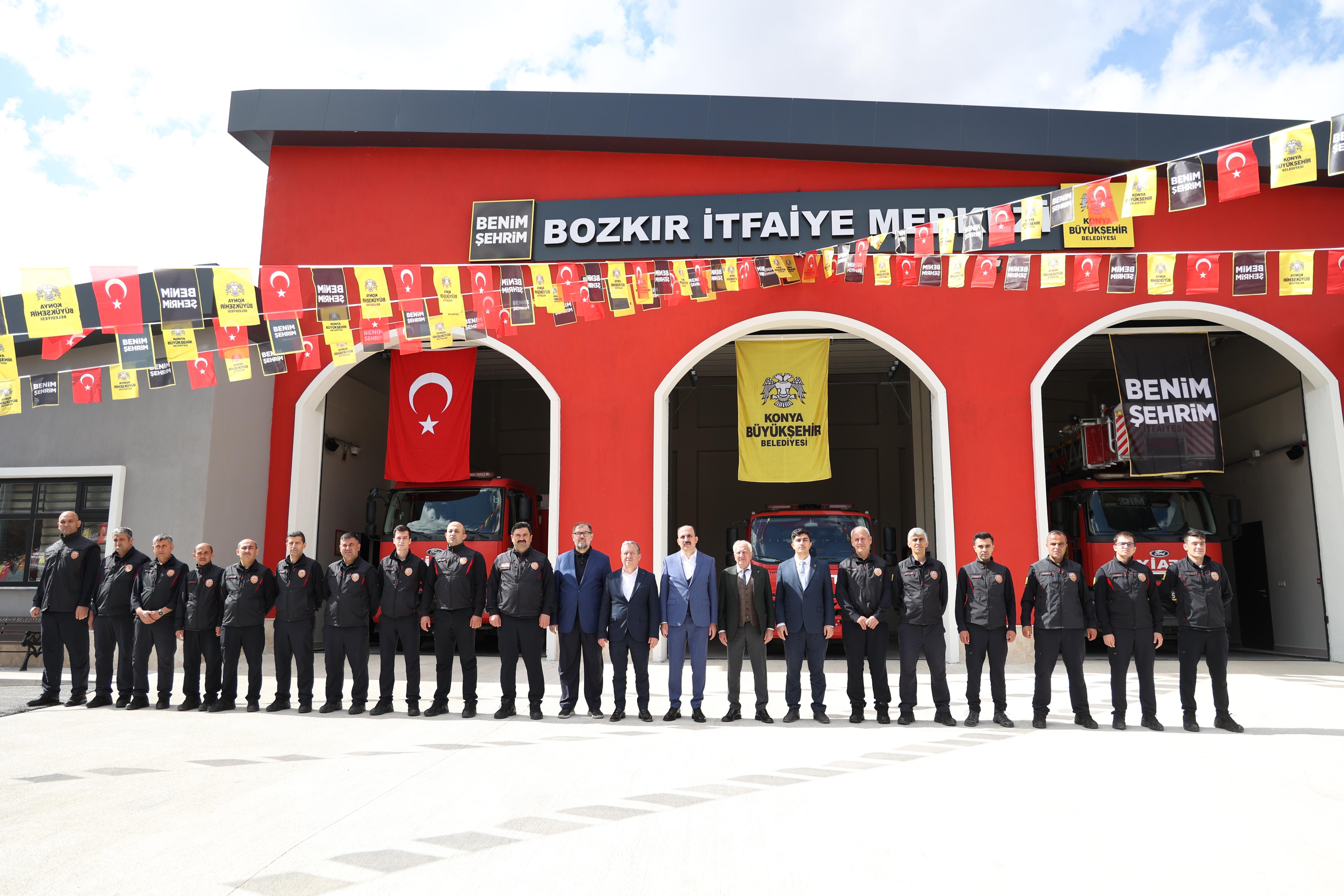 BAŞKAN ALTAY BOZKIR OTOGARI VE İTFAİYE MERKEZİ’Nİ AÇTI