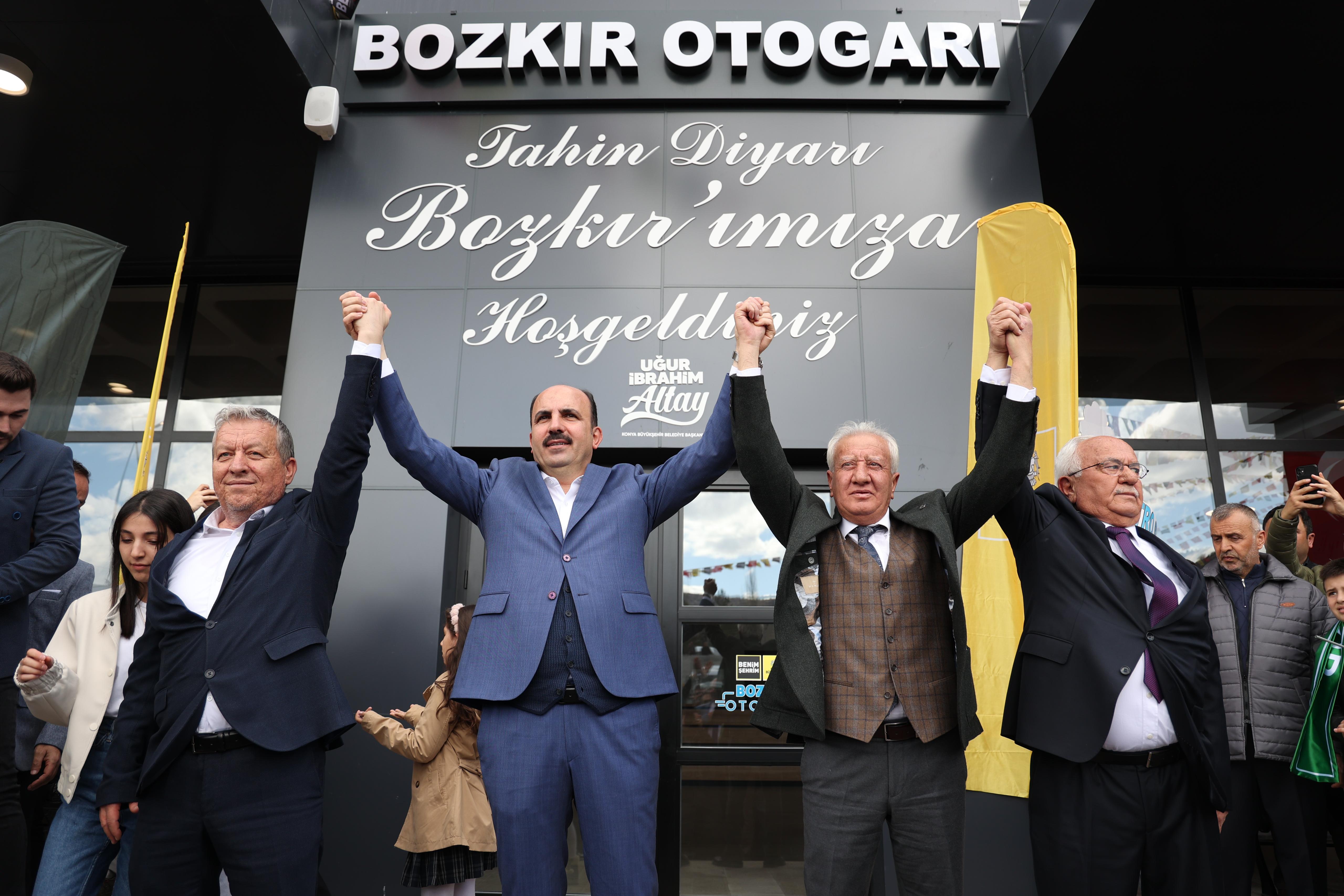 BAŞKAN ALTAY BOZKIR OTOGARI VE İTFAİYE MERKEZİ’Nİ AÇTI