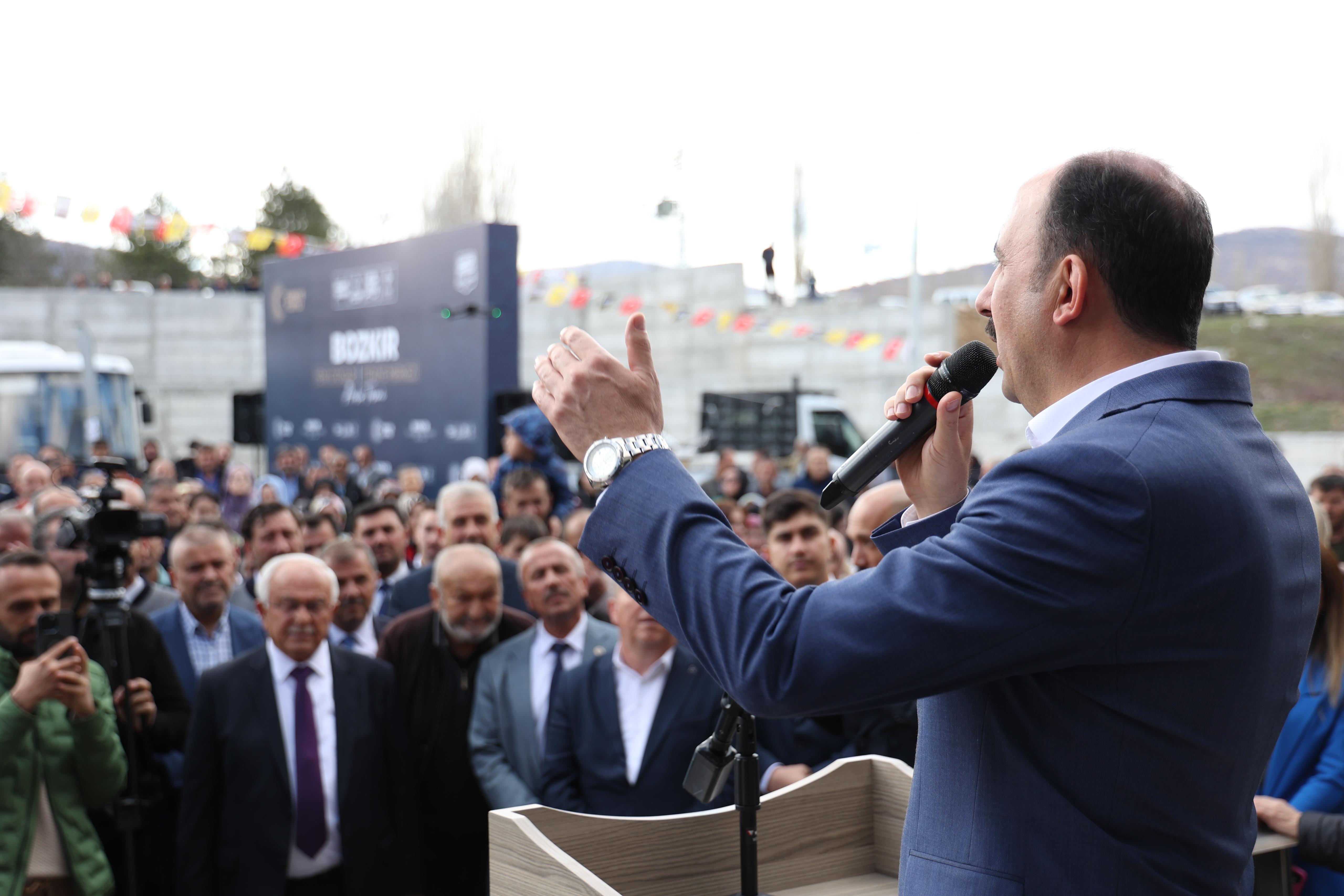 BAŞKAN ALTAY BOZKIR OTOGARI VE İTFAİYE MERKEZİ’Nİ AÇTI