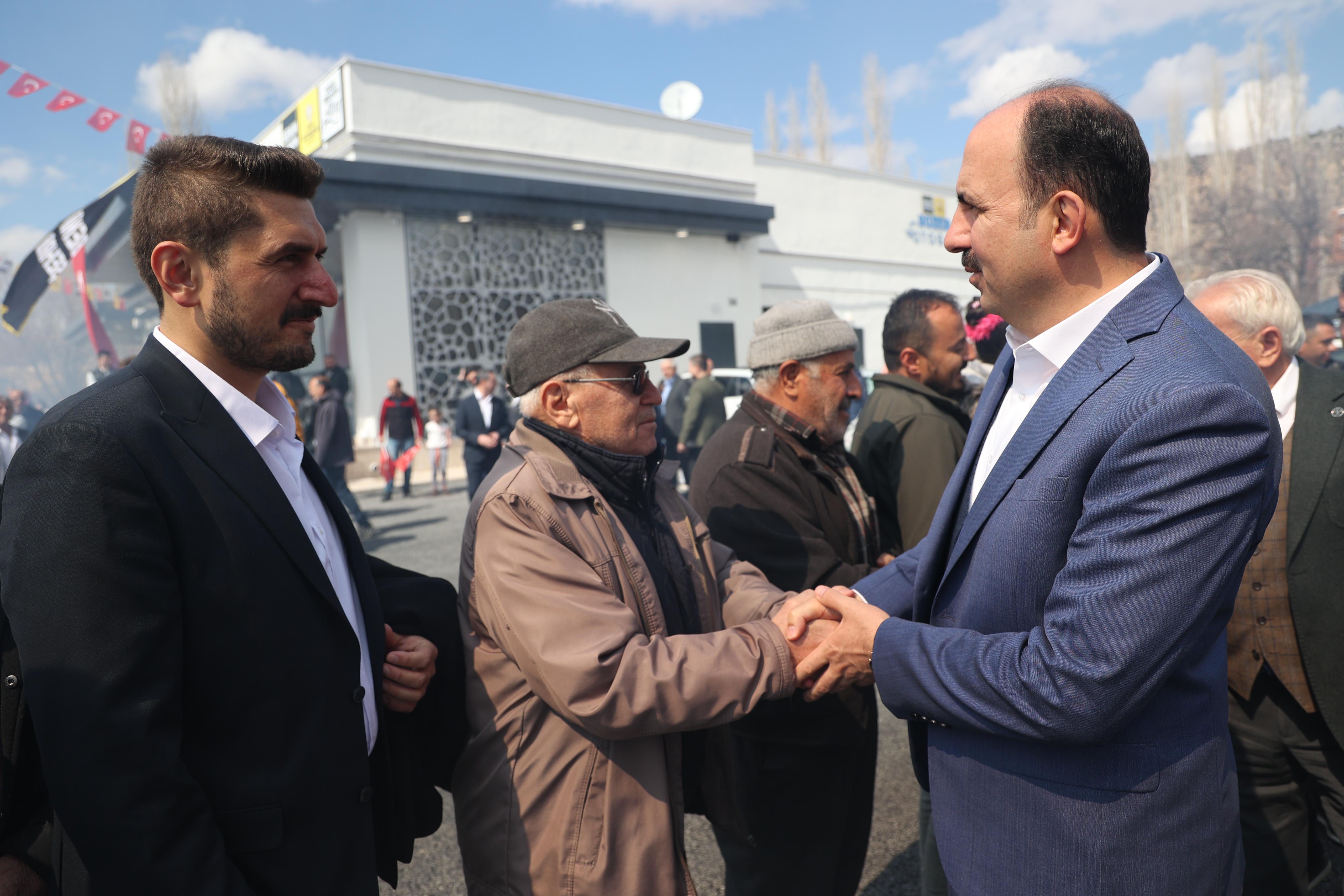 BAŞKAN ALTAY BOZKIR OTOGARI VE İTFAİYE MERKEZİ’Nİ AÇTI