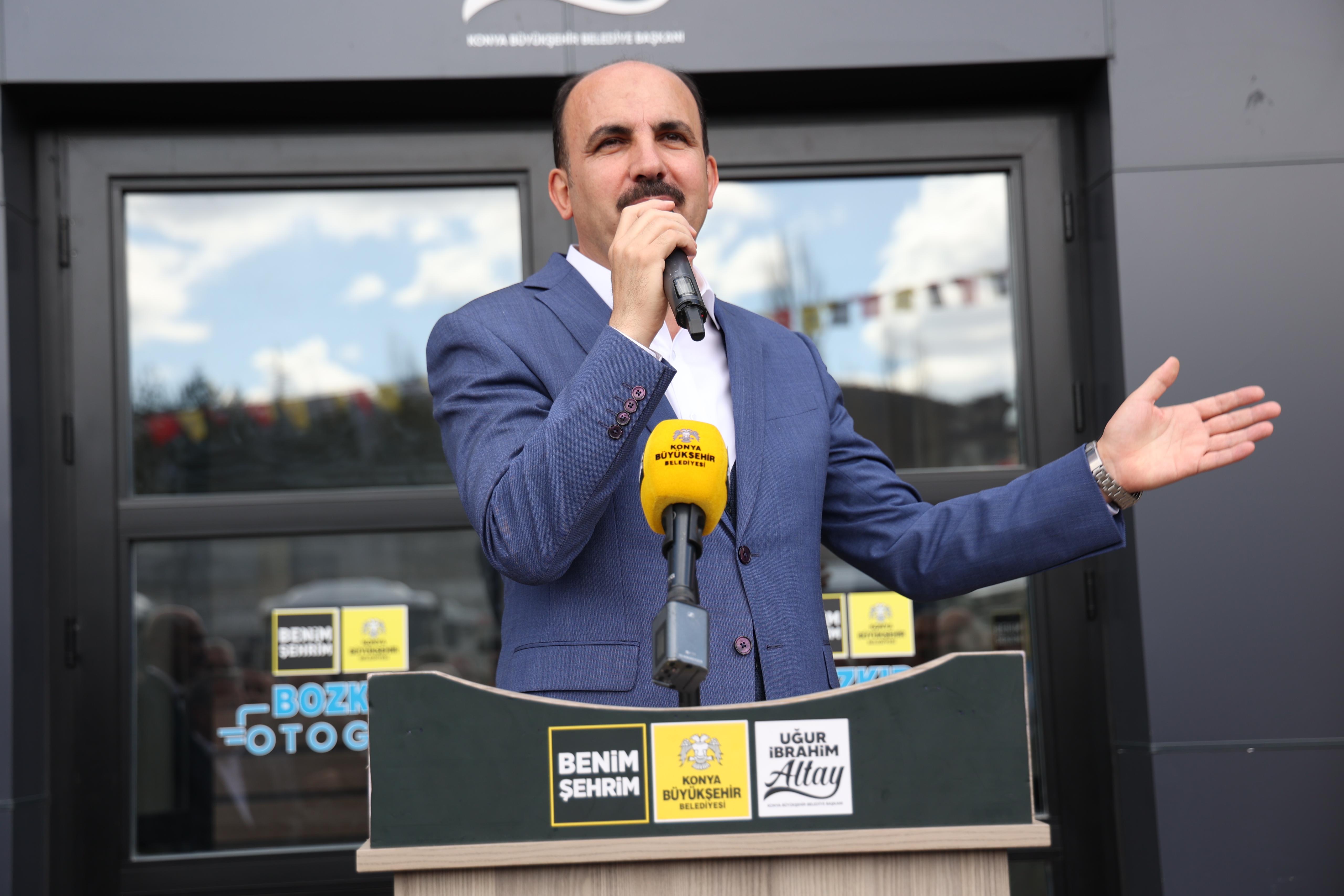 BAŞKAN ALTAY BOZKIR OTOGARI VE İTFAİYE MERKEZİ’Nİ AÇTI