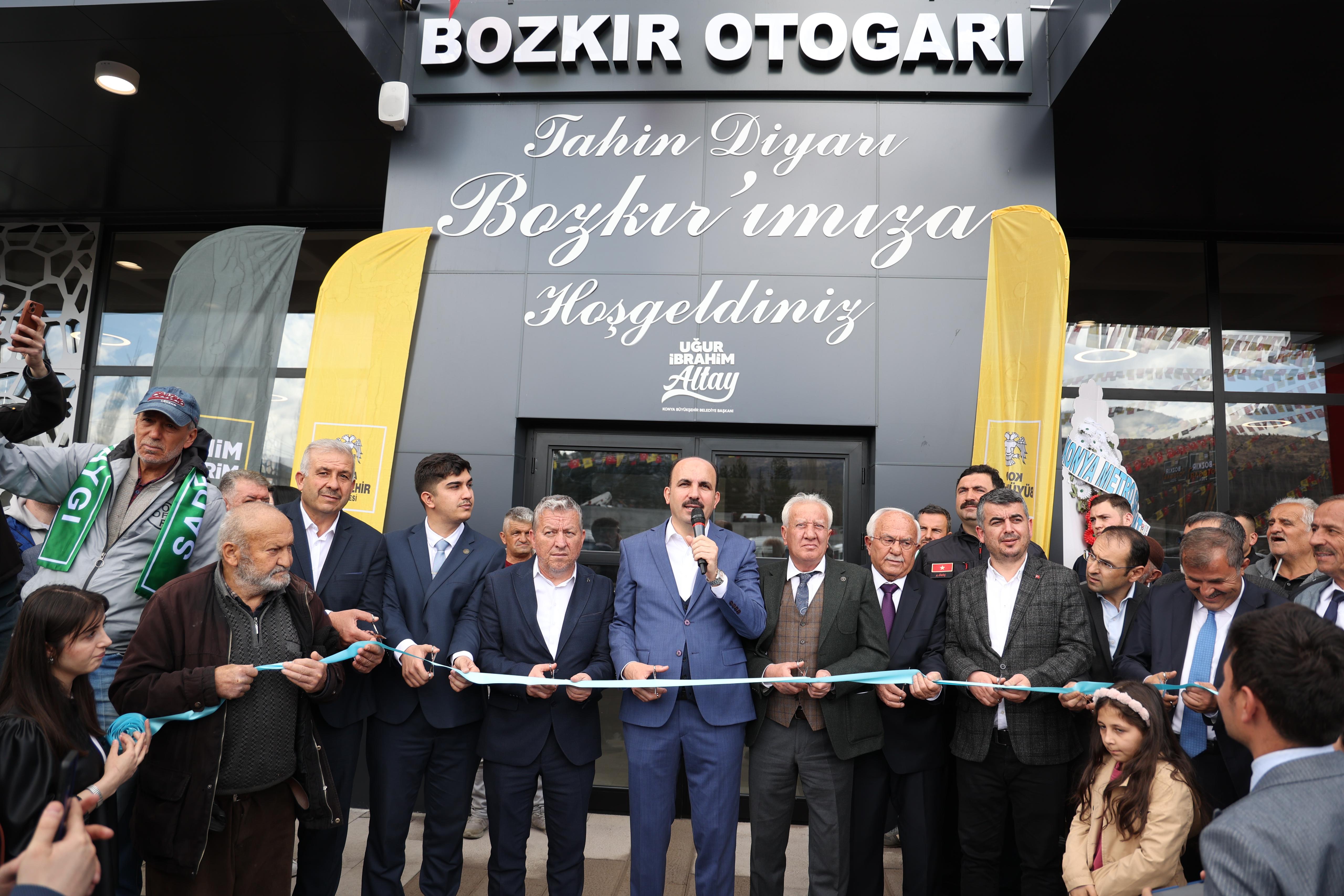 BAŞKAN ALTAY BOZKIR OTOGARI VE İTFAİYE MERKEZİ’Nİ AÇTI
