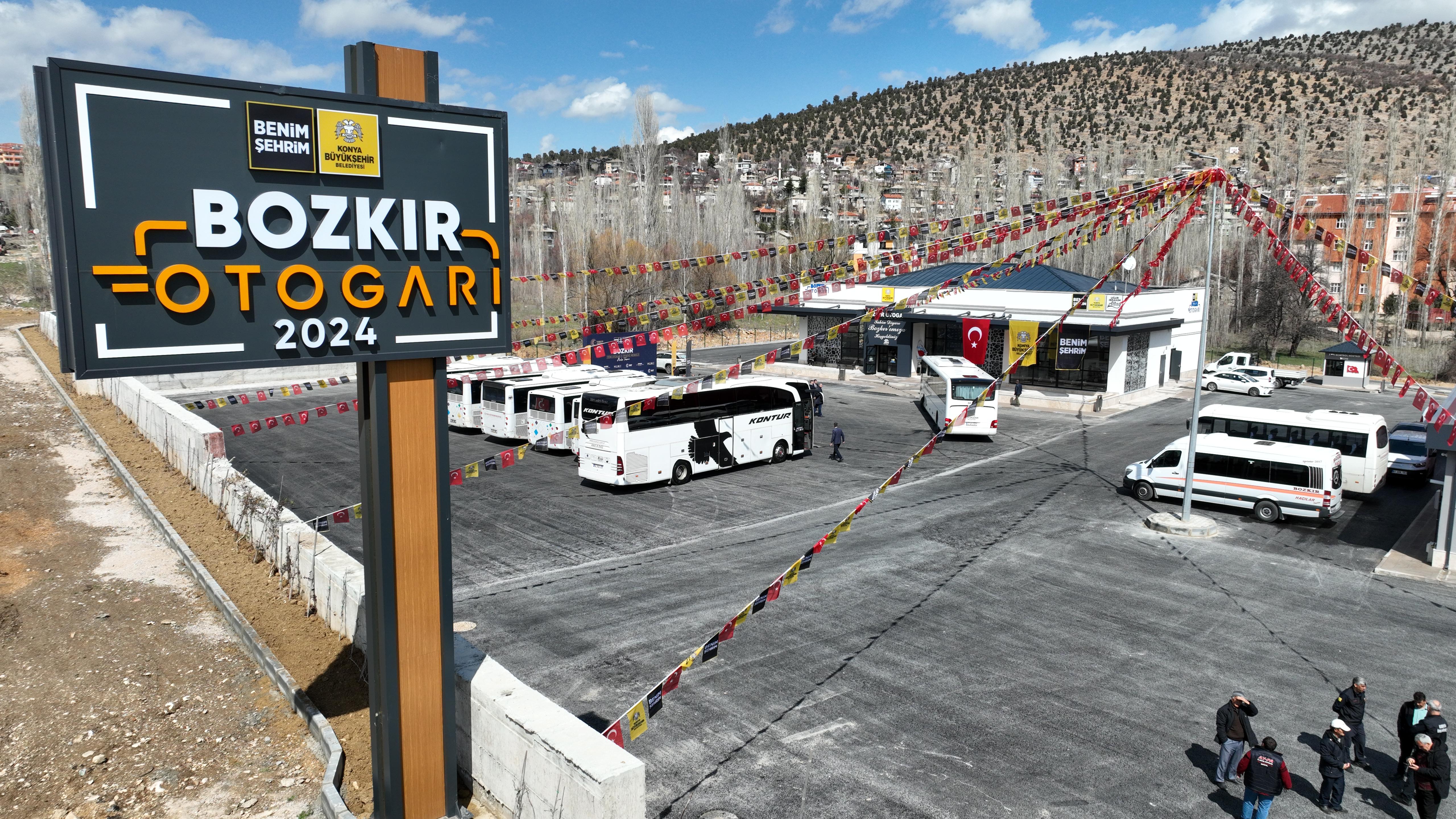 BAŞKAN ALTAY BOZKIR OTOGARI VE İTFAİYE MERKEZİ’Nİ AÇTI