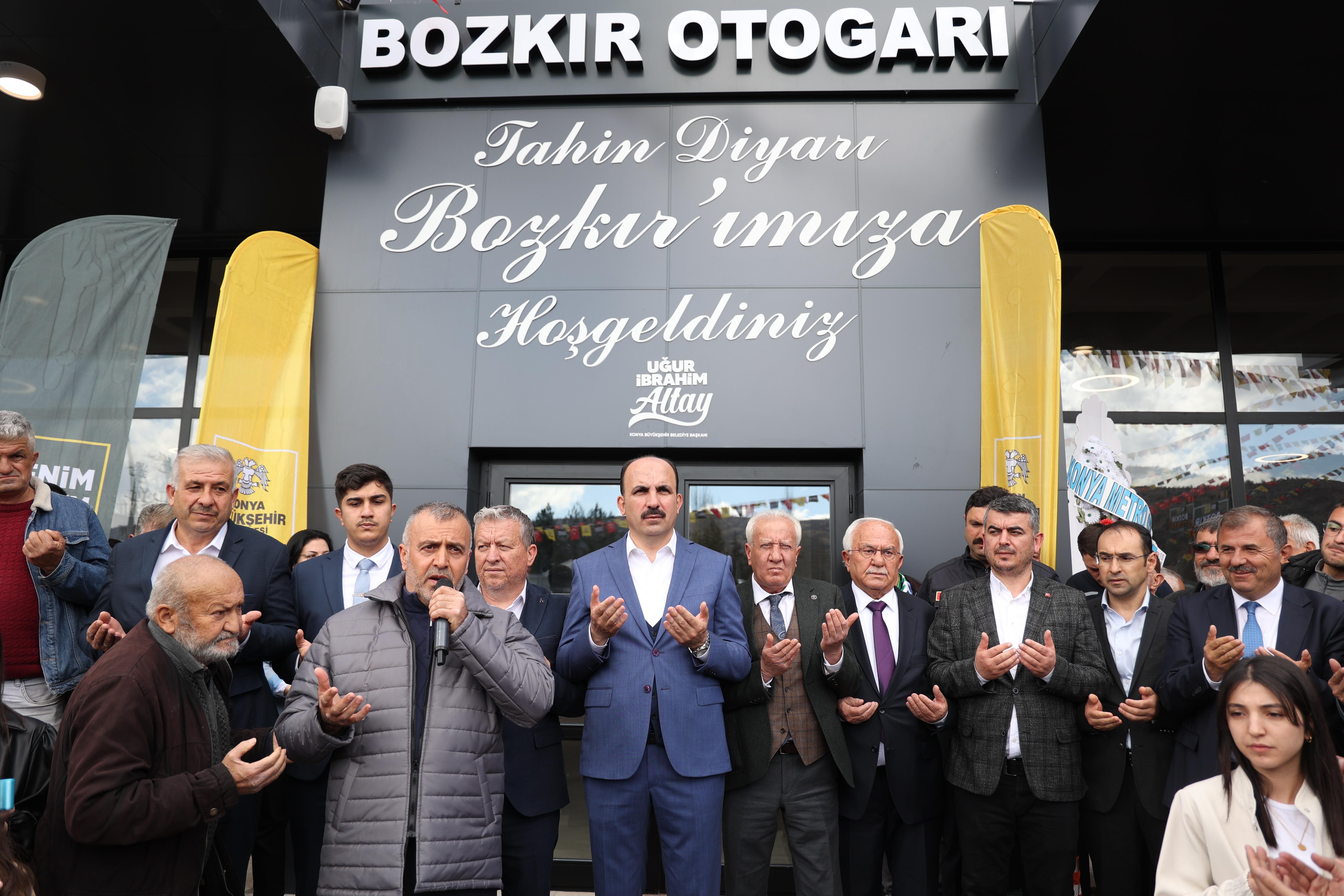 BAŞKAN ALTAY BOZKIR OTOGARI VE İTFAİYE MERKEZİ’Nİ AÇTI
