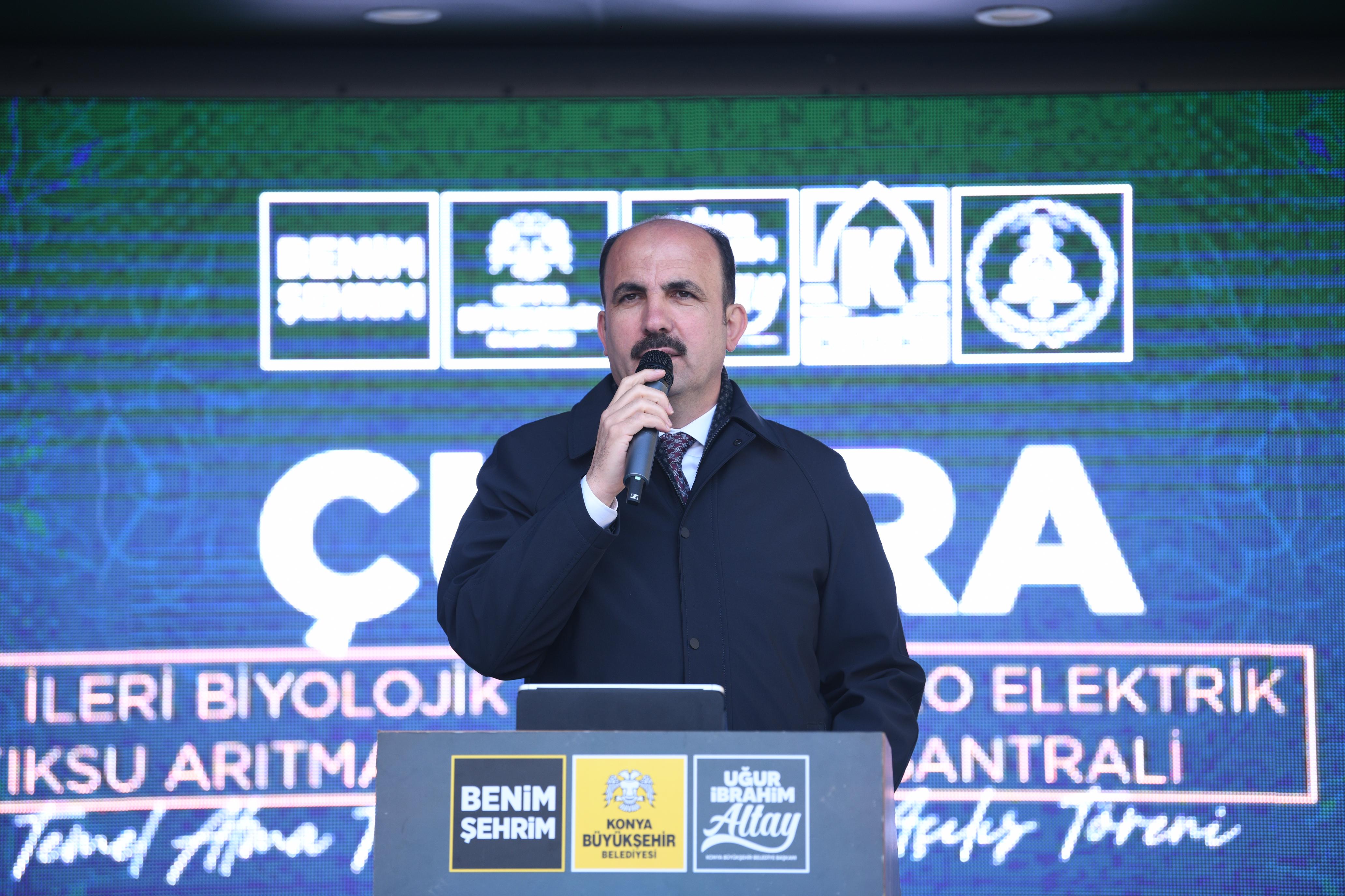 BAŞKAN ALTAY ÇUMRA’DA 502 MİLYON LİRA DEĞERİNDE İKİ BÜYÜK YATIRIMIN TEMELİNİ ATTI, AÇILIŞINI YAPTI