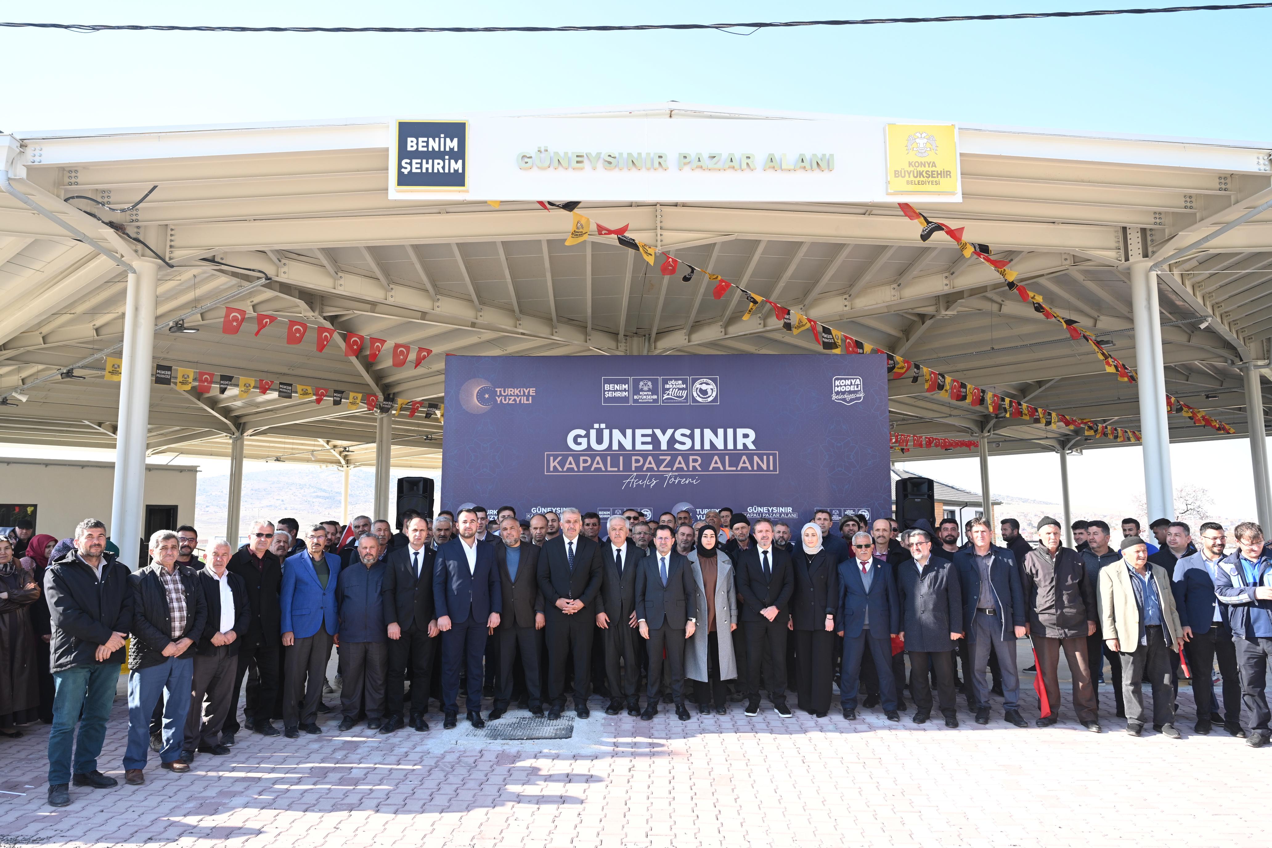 KONYA BÜYÜKŞEHİR’İN ÇUMRA VE GÜNEYSINIR’A KAZANDIRDIĞI İKİ YATIRIM AYNI GÜN AÇILDI