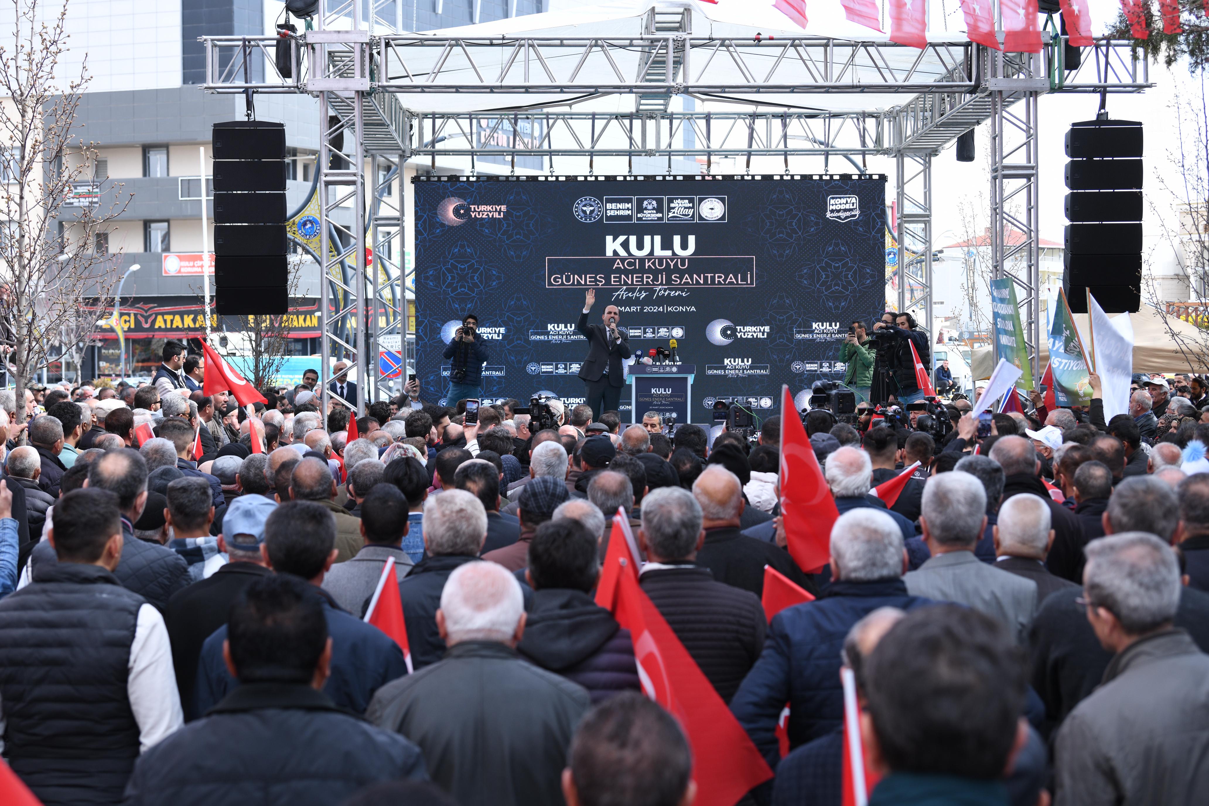 KONYA BÜYÜKŞEHİR’İN KULU’YA KAZANDIRDIĞI GES’İN AÇILIŞINI SAĞLIK BAKANI KOCA YAPTI