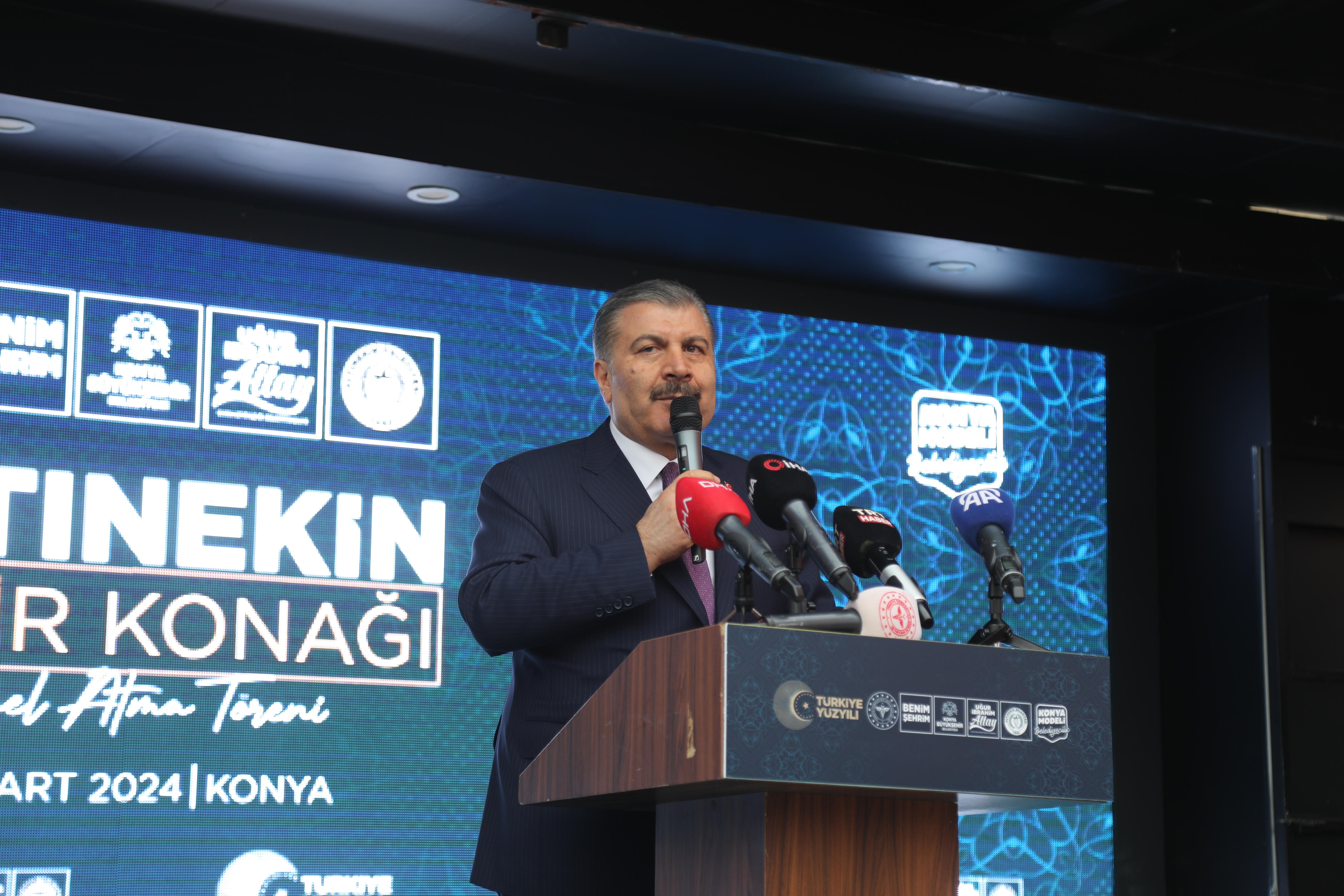 ALTINEKİN ŞEHİR KONAĞI’NIN TEMELİ BAKAN KOCA’NIN KATILIMIYLA ATILDI