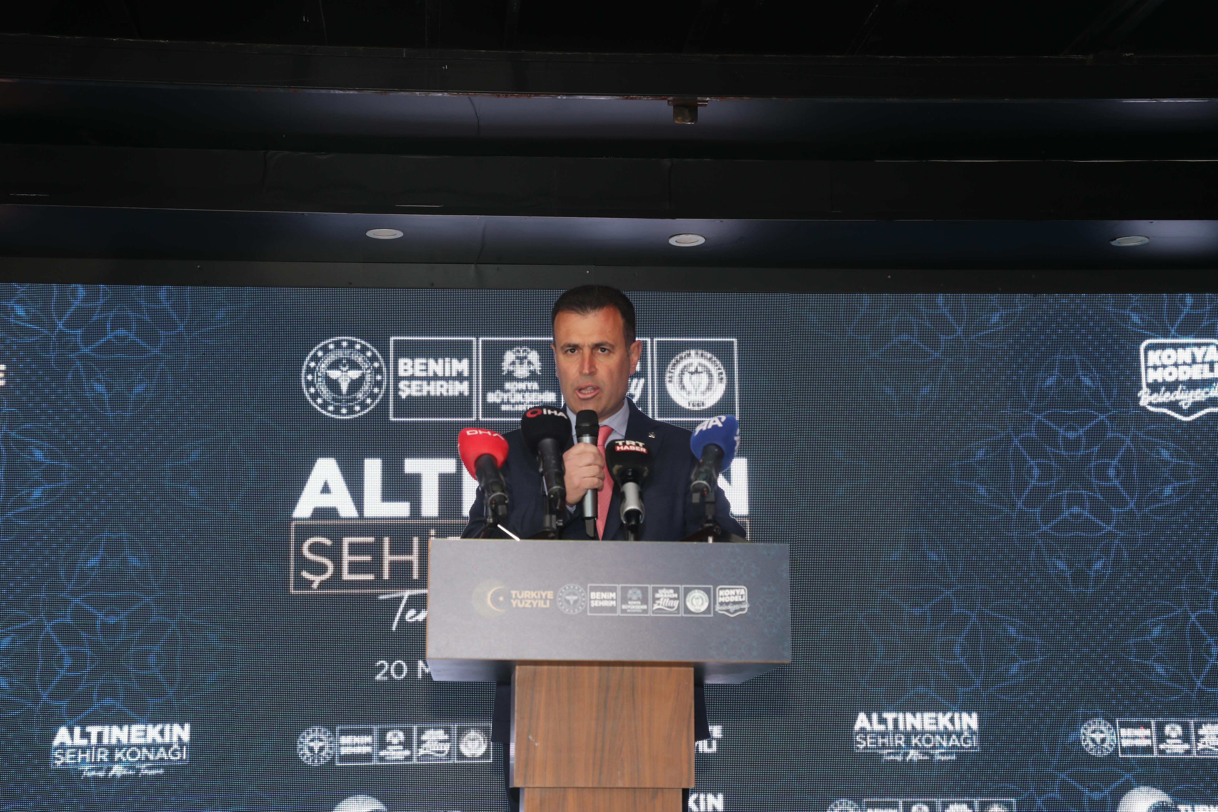 ALTINEKİN ŞEHİR KONAĞI’NIN TEMELİ BAKAN KOCA’NIN KATILIMIYLA ATILDI