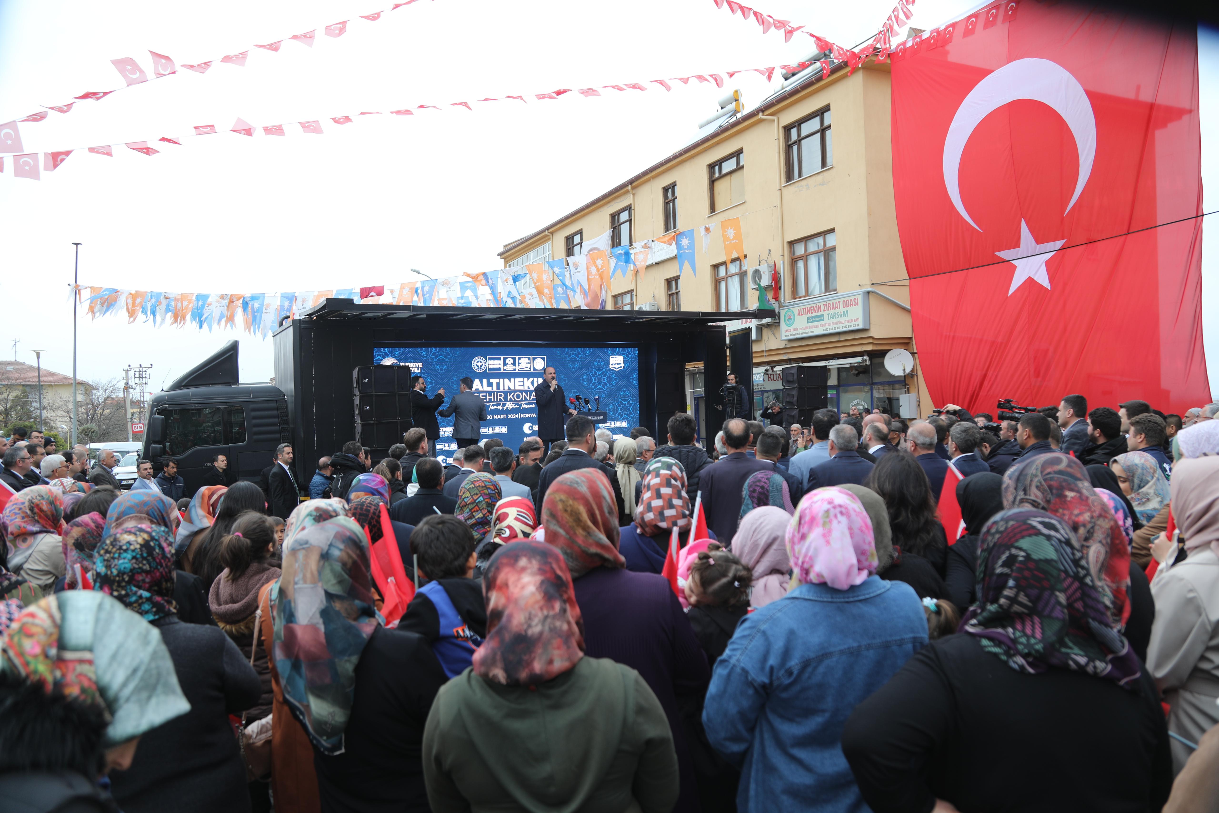 ALTINEKİN ŞEHİR KONAĞI’NIN TEMELİ BAKAN KOCA’NIN KATILIMIYLA ATILDI