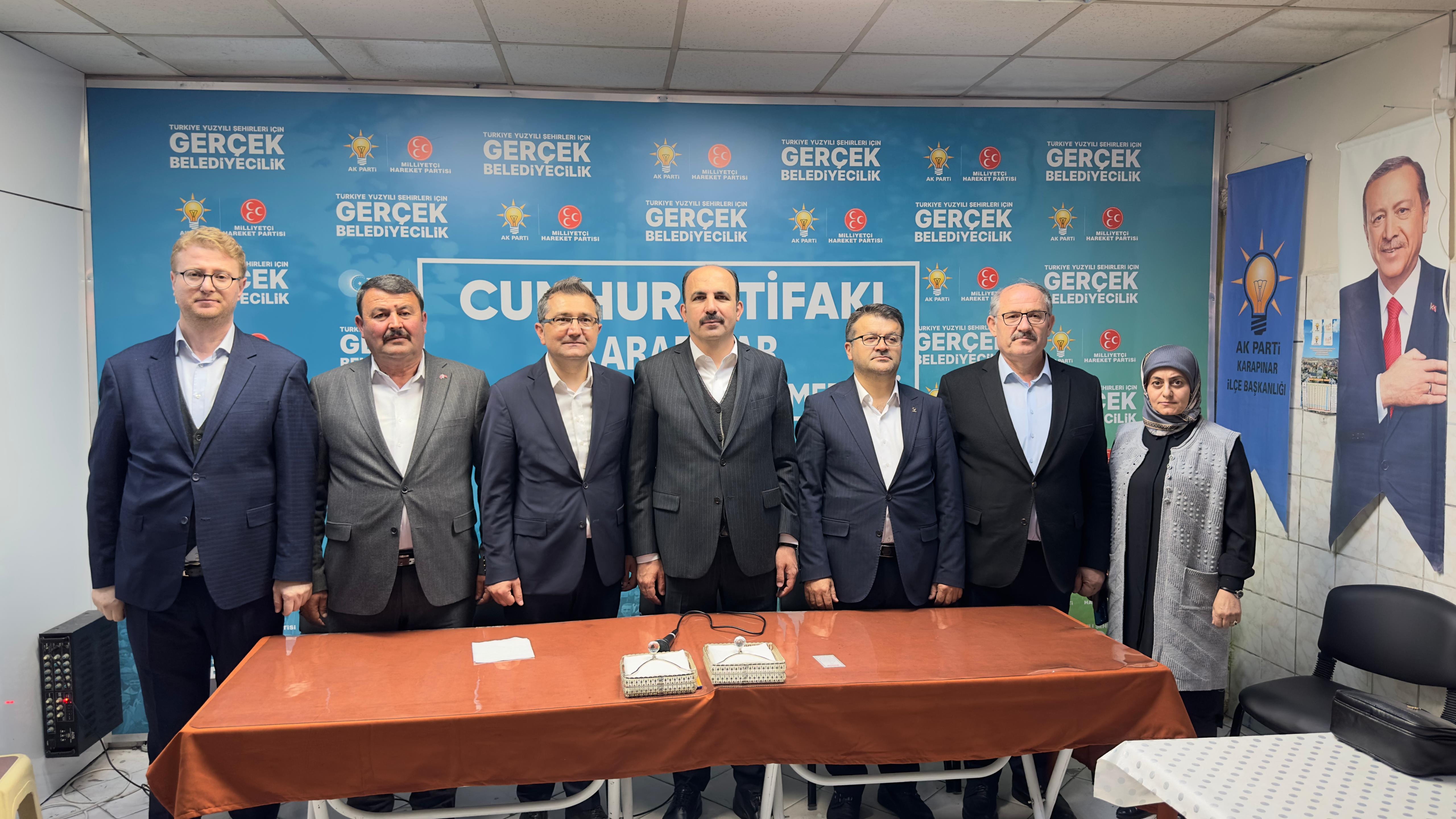 BAŞKAN ALTAY KARAPINAR VE EREĞLİ’DE VATANDAŞLARLA BULUŞTU