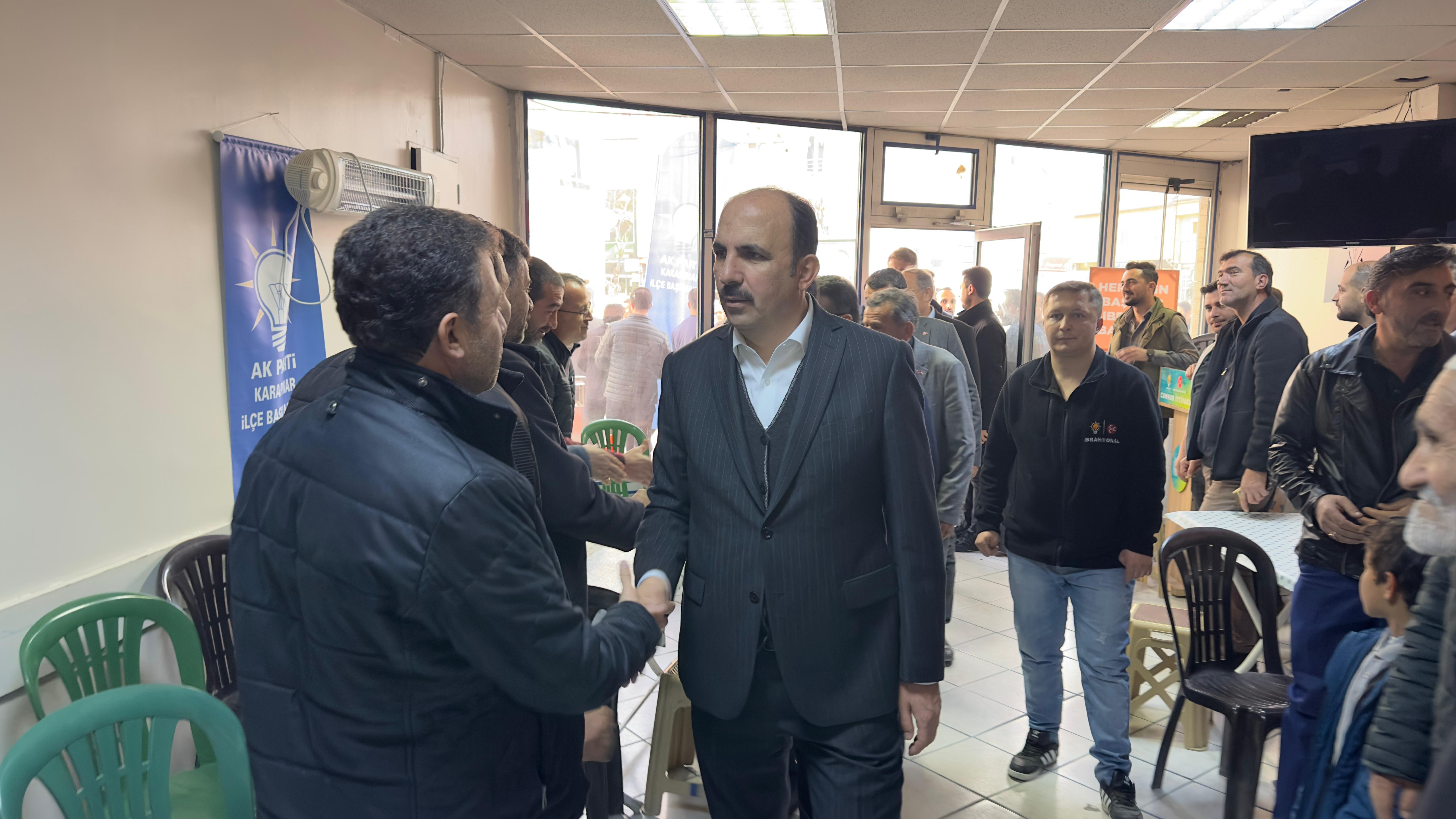 BAŞKAN ALTAY KARAPINAR VE EREĞLİ’DE VATANDAŞLARLA BULUŞTU