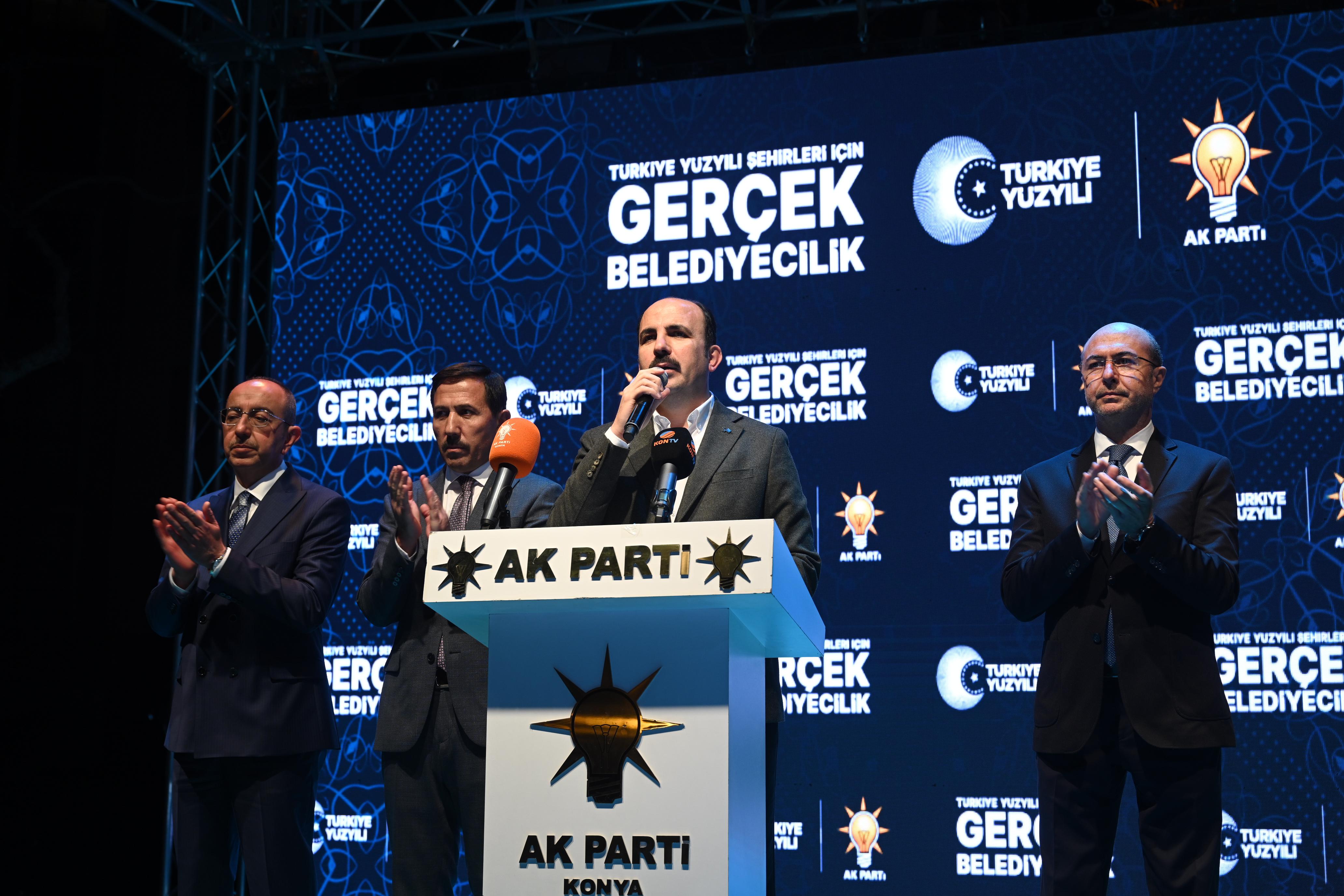 BAŞKAN ALTAY: “5 YIL DAHA KONYA’YA HİZMET EDECEĞİZ. TÜM HEMŞEHRİLERİME SEVGİ, MUHABBET VE DESTEKLERİ İÇİN TEŞEKKÜR EDERİM”