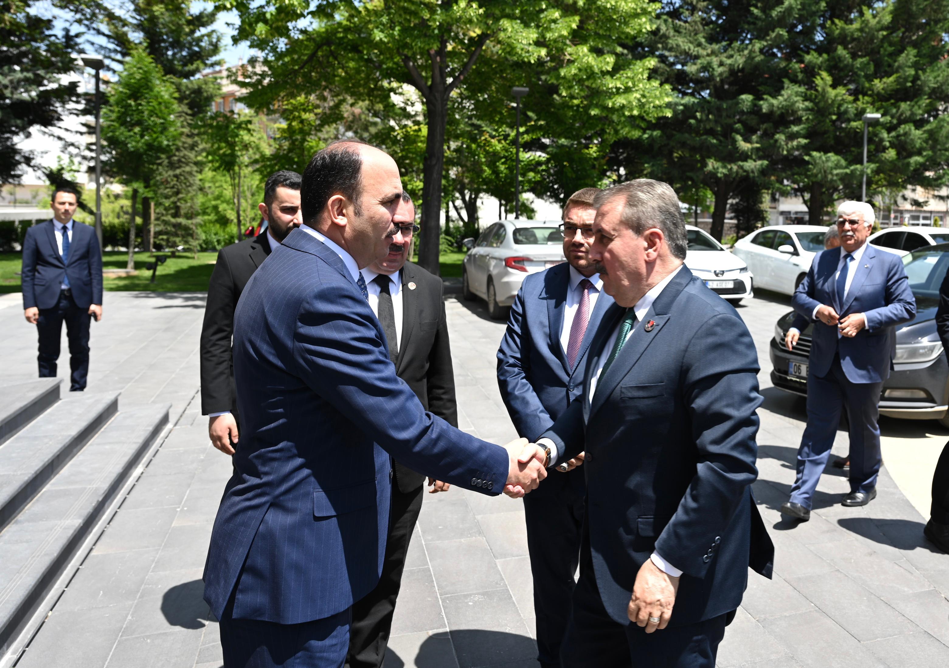 BBP GENEL BAŞKANI DESTİCİ BAŞKAN ALTAY’I ZİYARET ETTİ