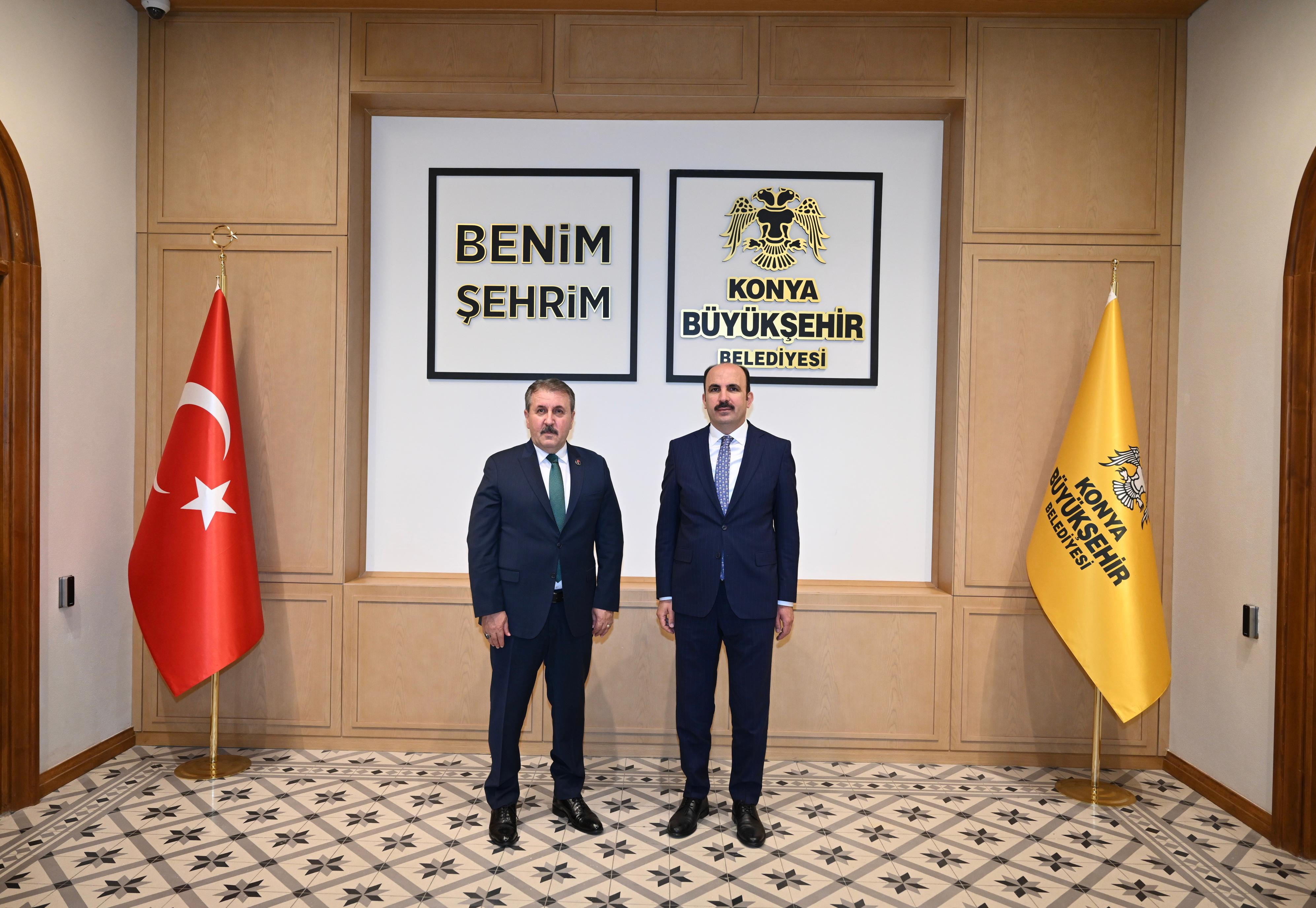 BBP GENEL BAŞKANI DESTİCİ BAŞKAN ALTAY’I ZİYARET ETTİ