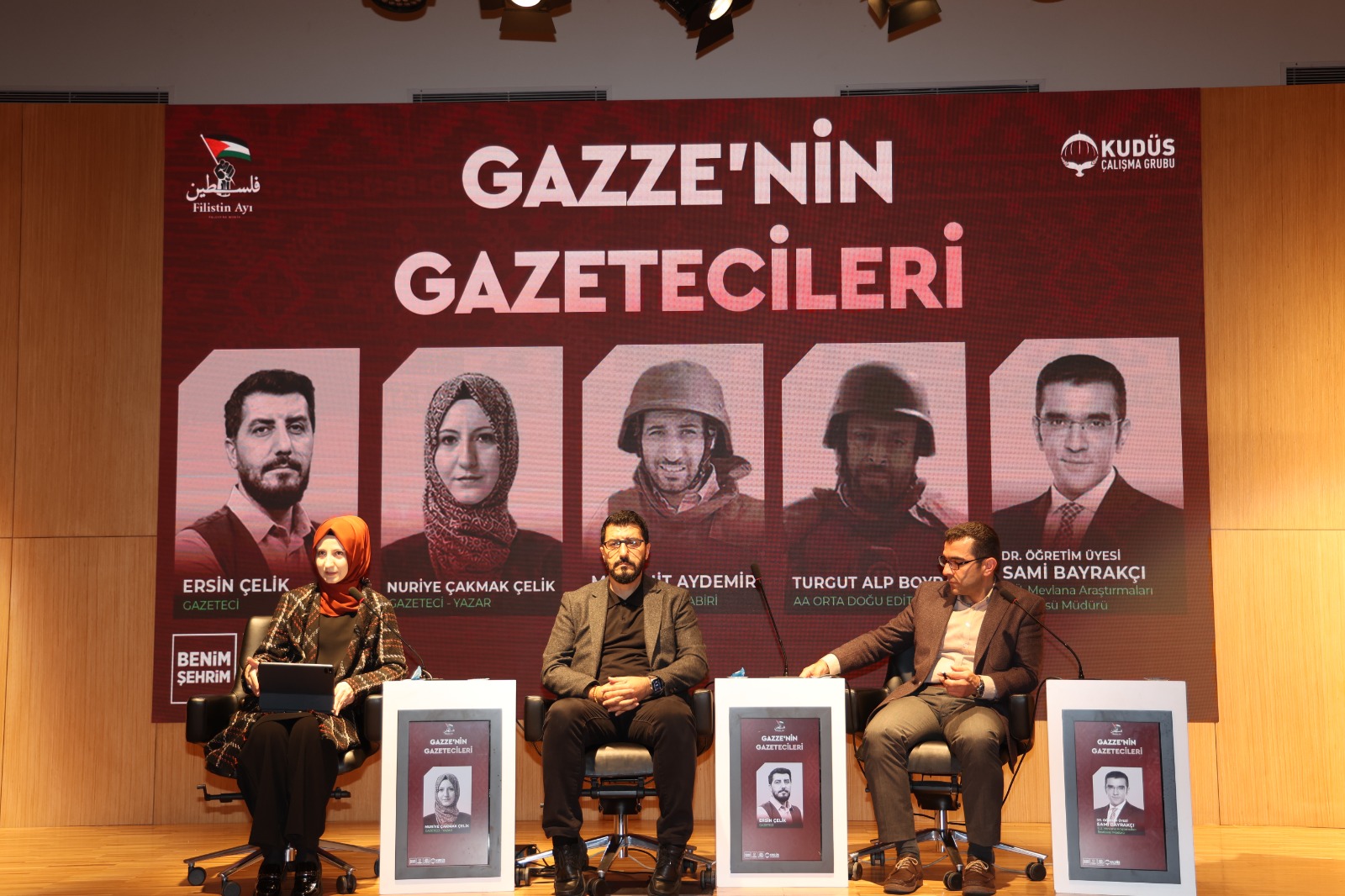 KONYA BÜYÜKŞEHİR ÇATISI ALTINDAKİ KUDÜS ÇALIŞMA GRUBU “GAZZE’NİN GAZETECİLERİ” KONFERANSI DÜZENLEDİ