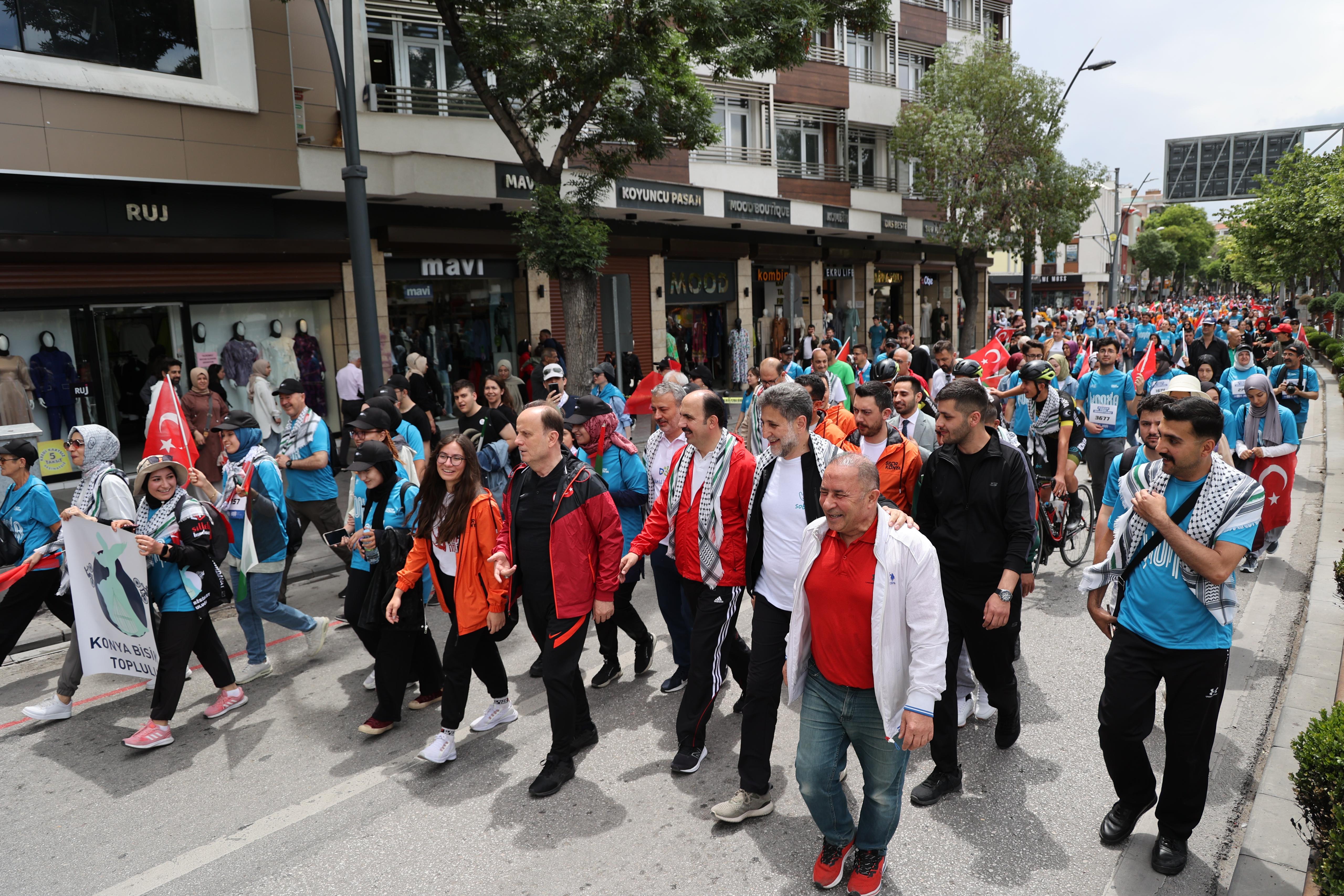 3. ULUSLARARASI KONYA YARI MARATONU BÜYÜK BİR COŞKUYLA KOŞULDU