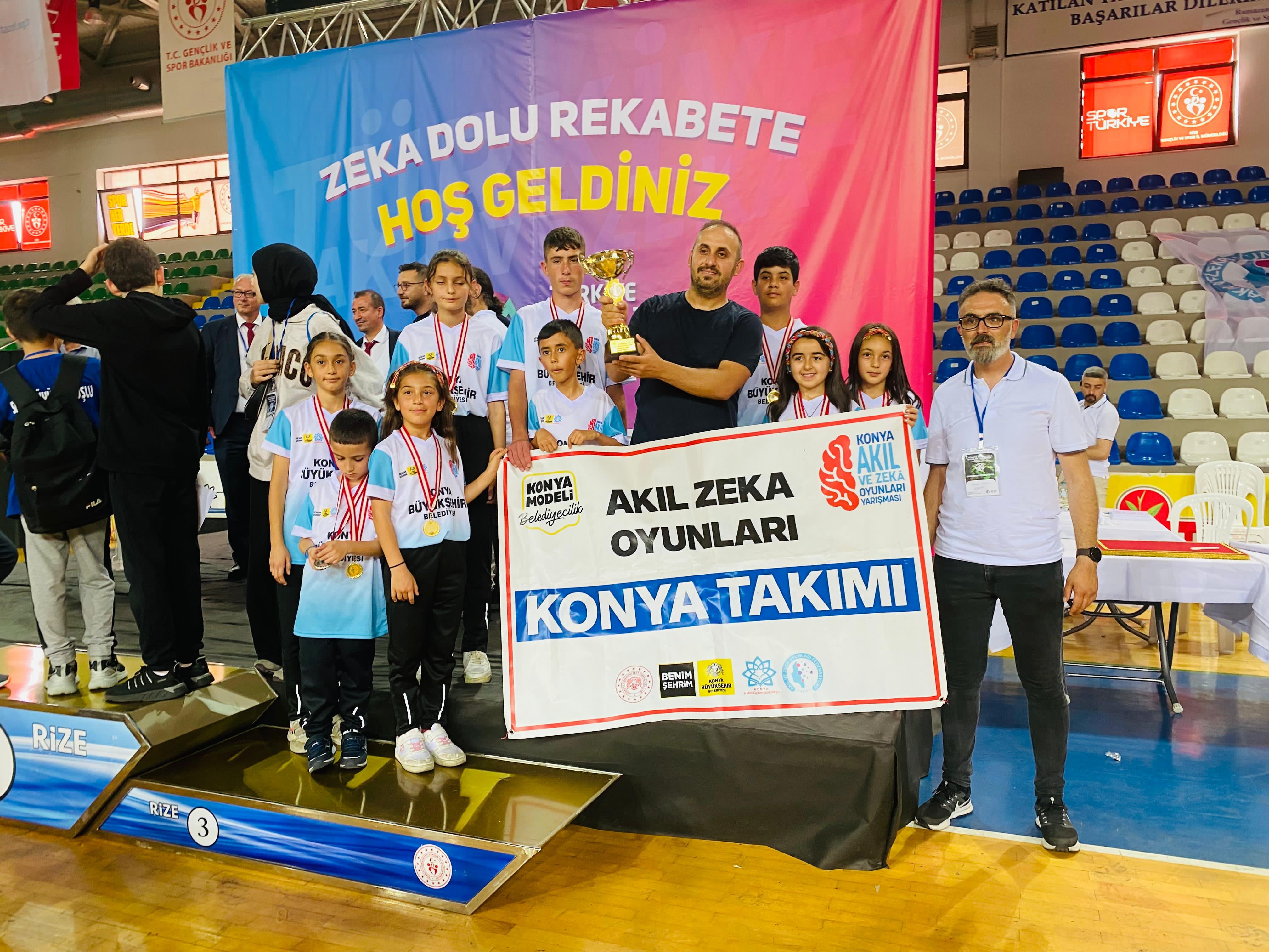 TÜRKİYE 6. AKIL VE ZEKA OYUNLARI FİNALLERİ’NE KONYALI ÖĞRENCİLER DAMGA VURDU