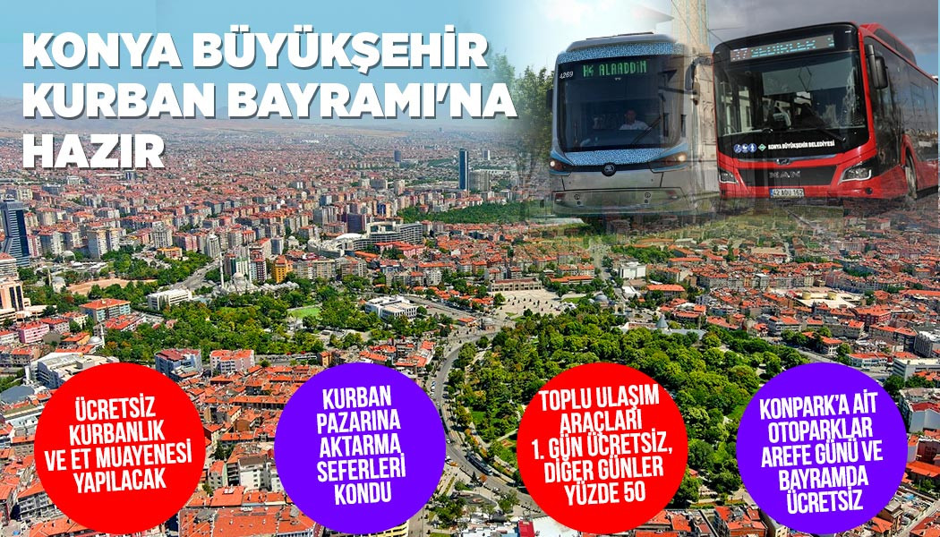 KONYA BÜYÜKŞEHİR KURBAN BAYRAMI'NA HAZIR