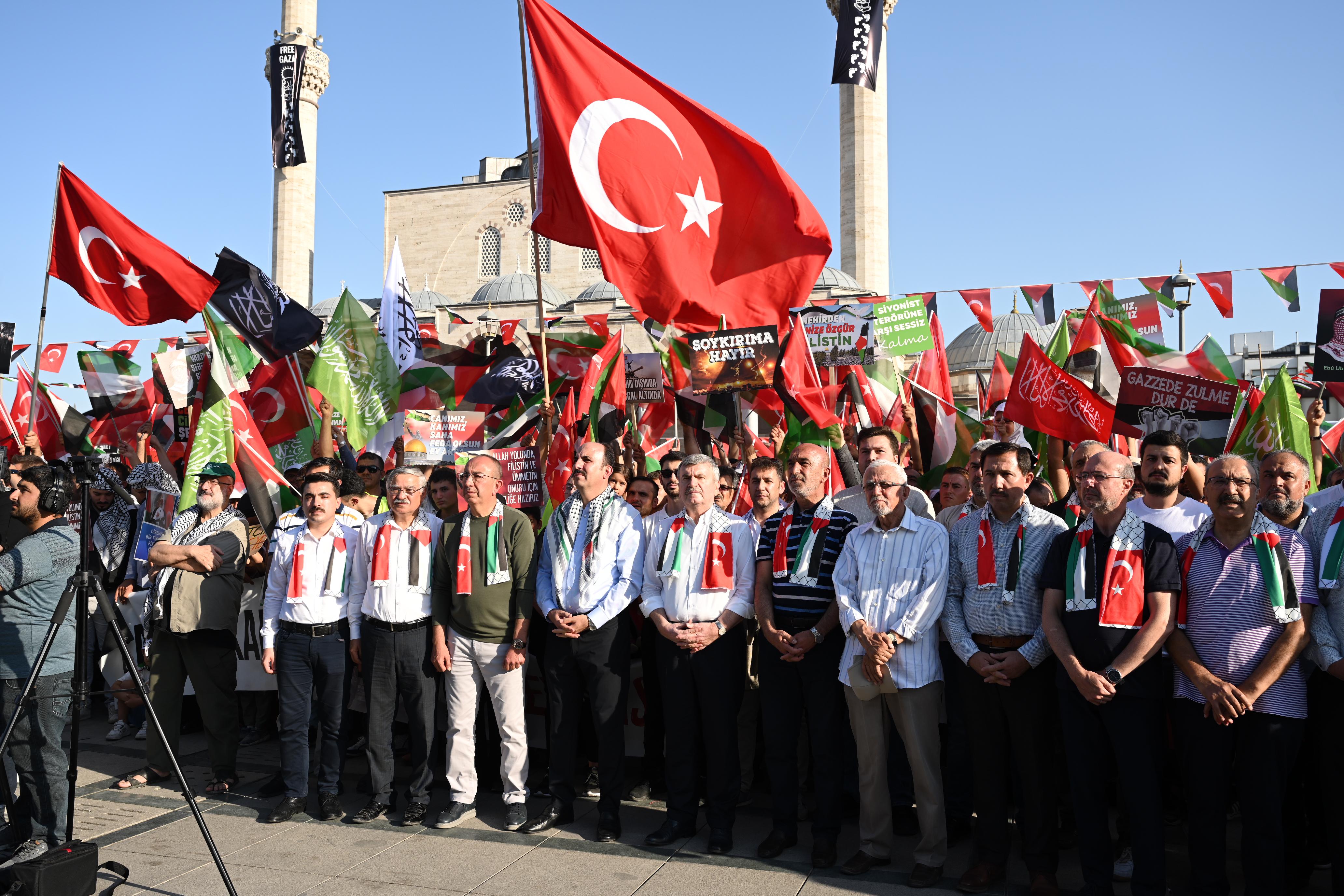 BAŞKAN ALTAY: “FİLİSTİN HALKININ YÜRÜYÜŞÜNÜ ASLA DURDURAMAYACAKSINIZ”