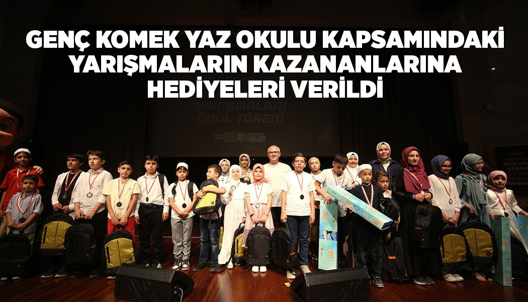 GENÇ KOMEK YAZ OKULU KAPSAMINDAKİ YARIŞMALARIN KAZANANLARINA HEDİYELERİ VERİLDİ