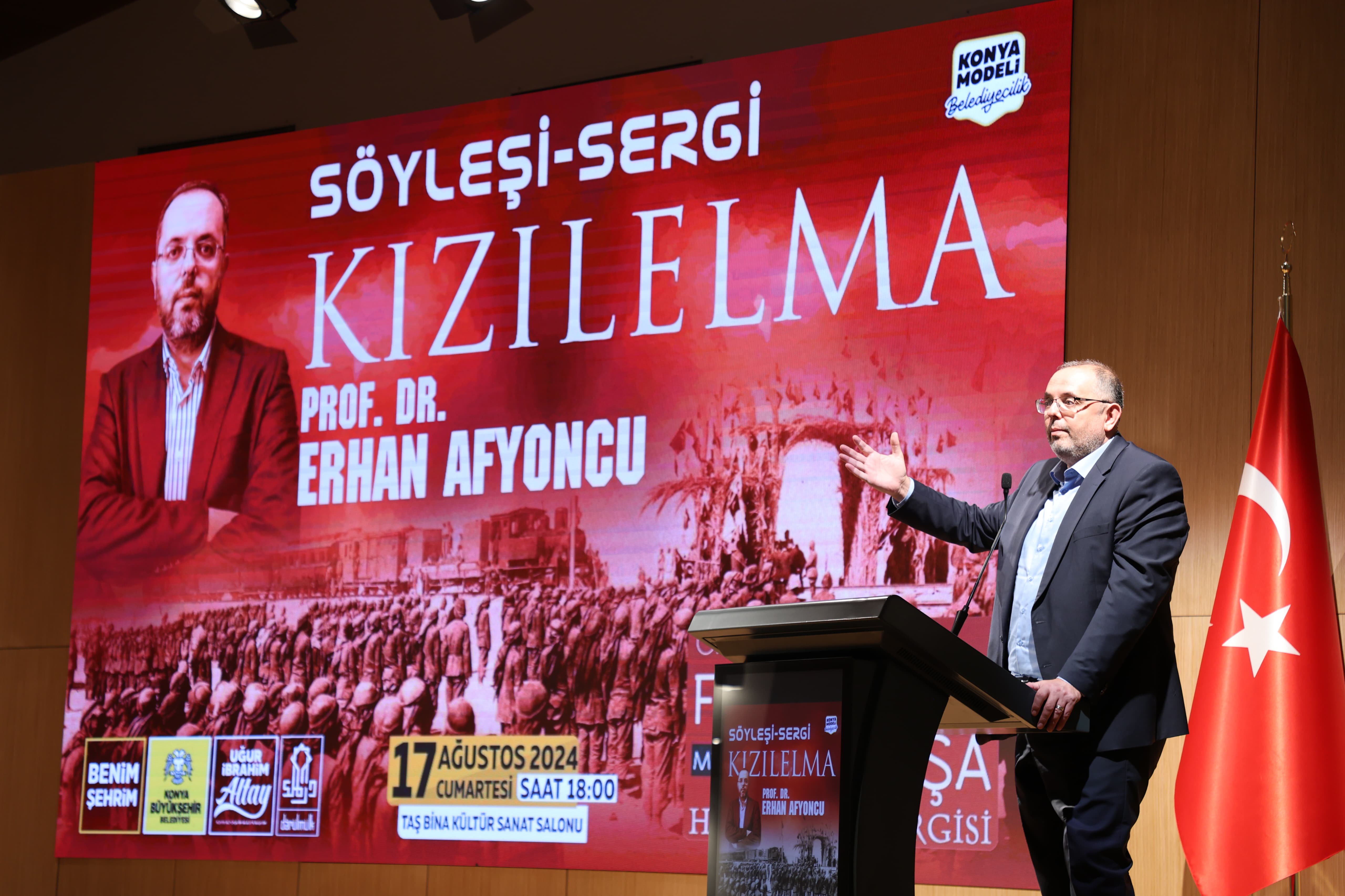 PROF. DR. AFYONCU’DAN KONYA BÜYÜKŞEHİR TAŞ BİNA’DA “KIZILELMA” SÖYLEŞİSİ