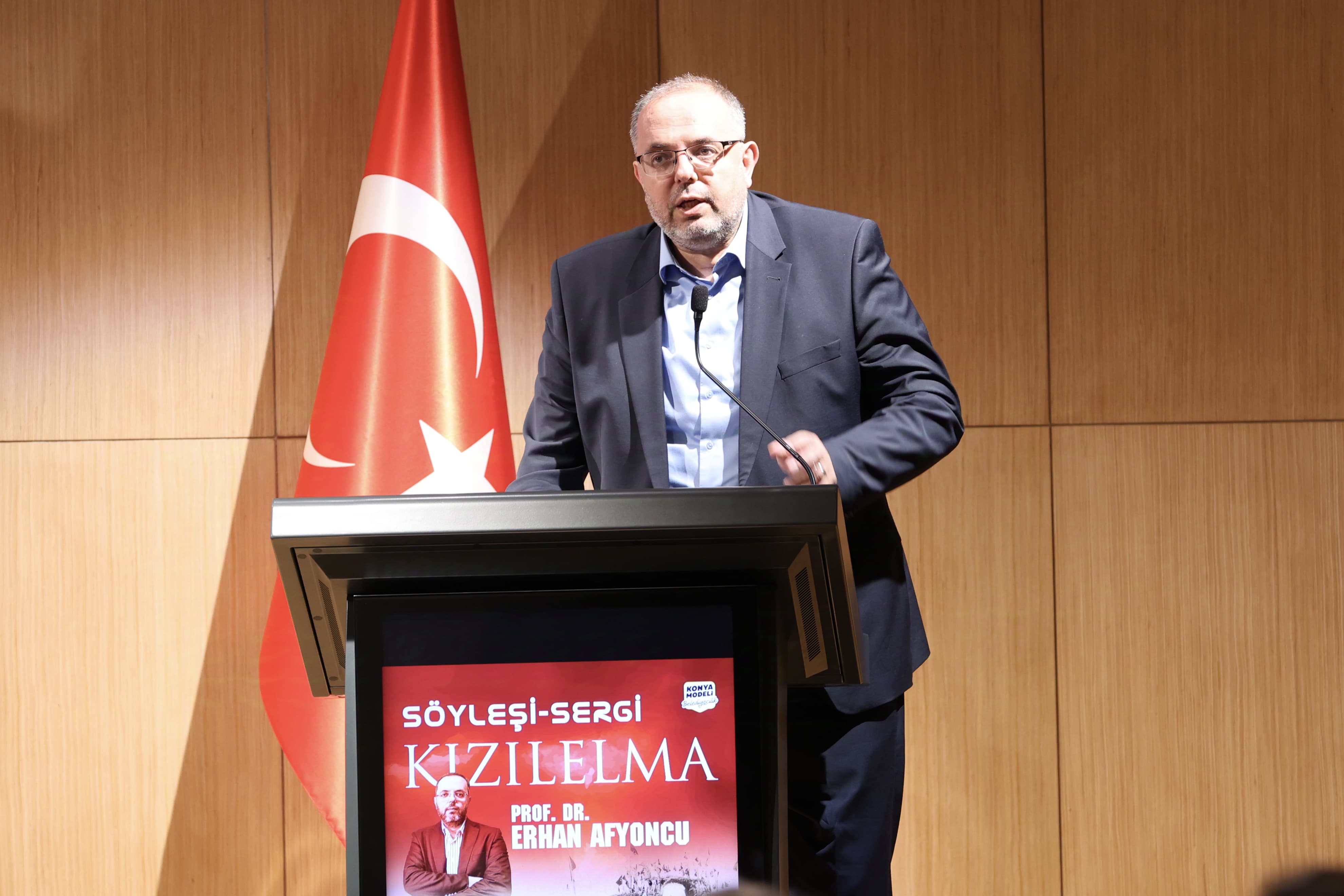 PROF. DR. AFYONCU’DAN KONYA BÜYÜKŞEHİR TAŞ BİNA’DA “KIZILELMA” SÖYLEŞİSİ