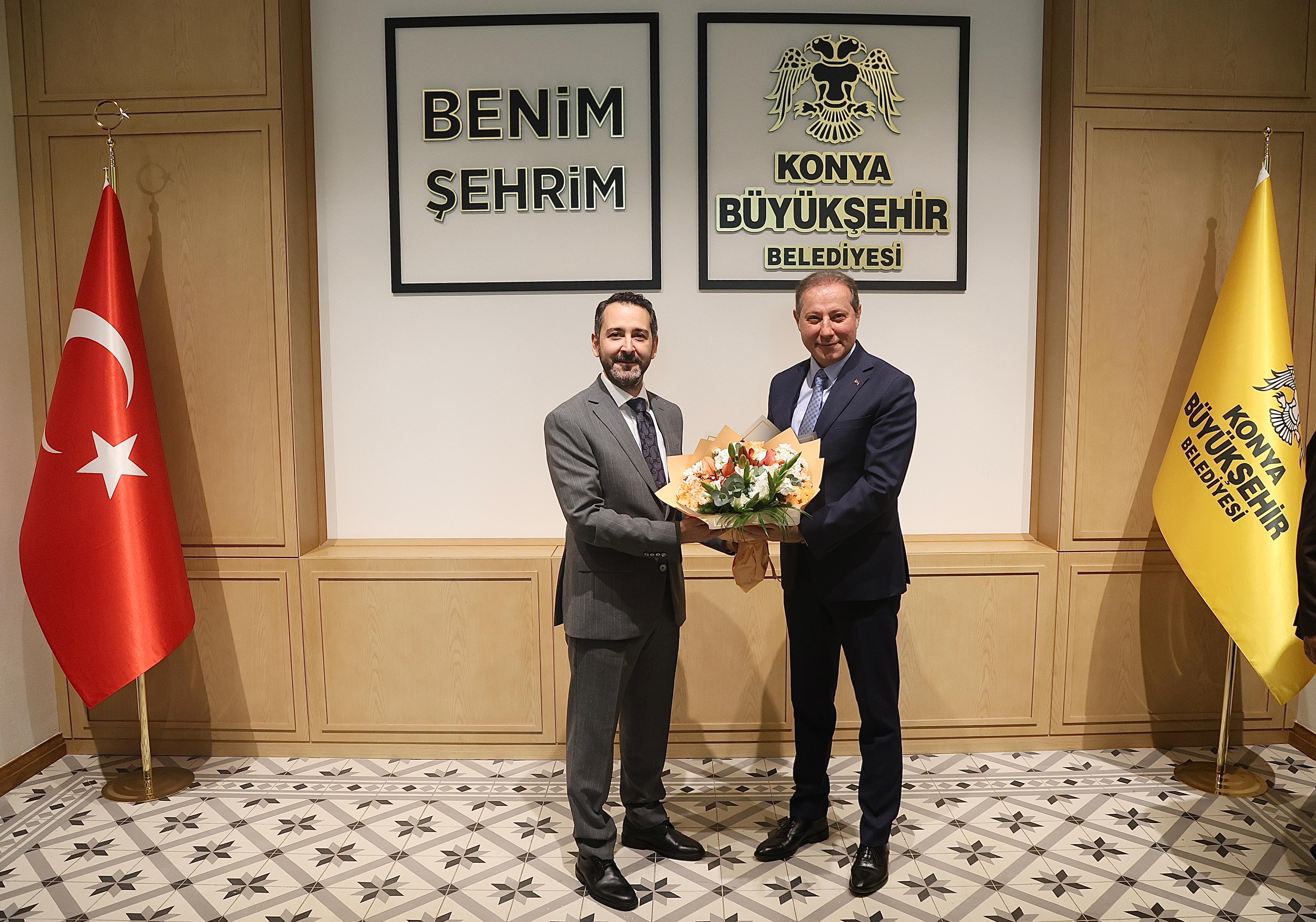 ESNAF ODALARI BİRLİĞİ’NDEN AHİLİK HAFTASI’NDA KONYA BÜYÜKŞEHİR’E ZİYARET