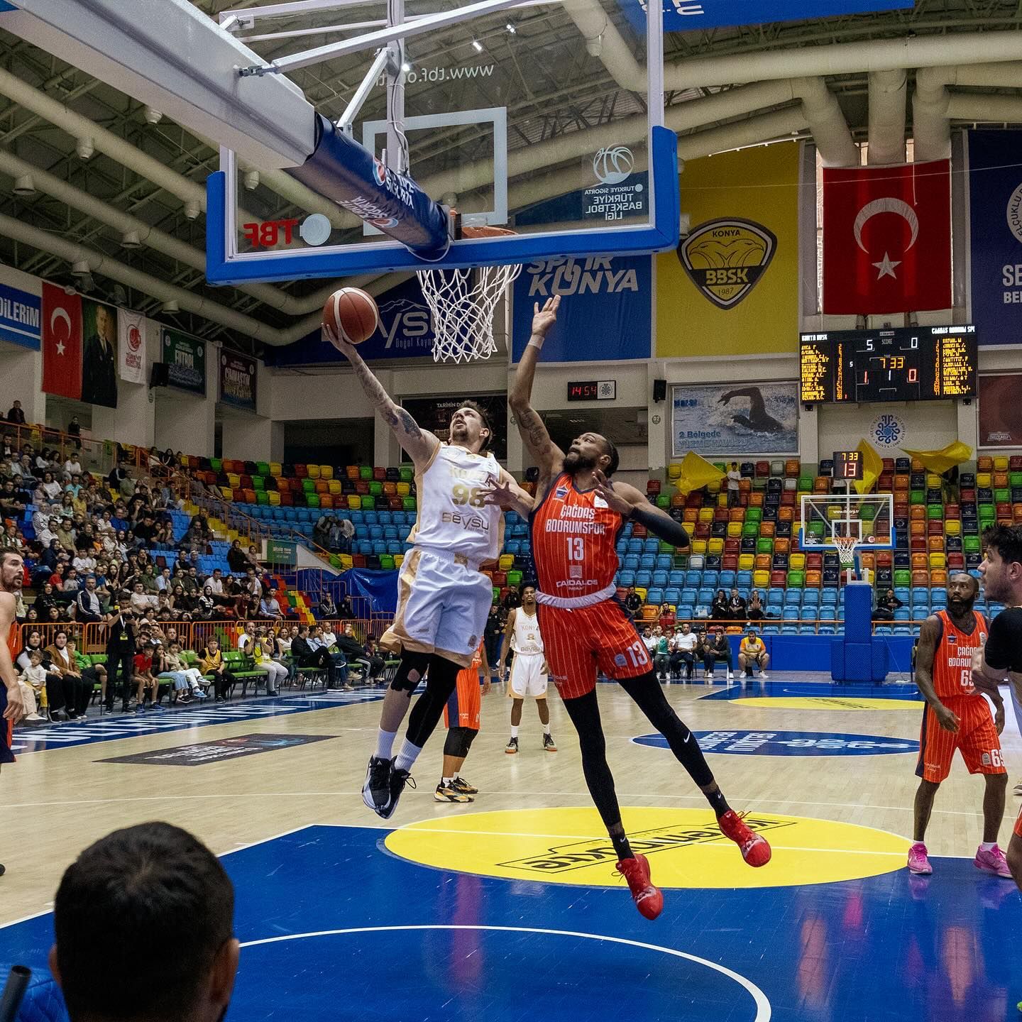 KONYA BÜYÜKŞEHİR BELEDİYESPOR TBL’DE İLK İÇ SAHA MAÇINDA GALİP